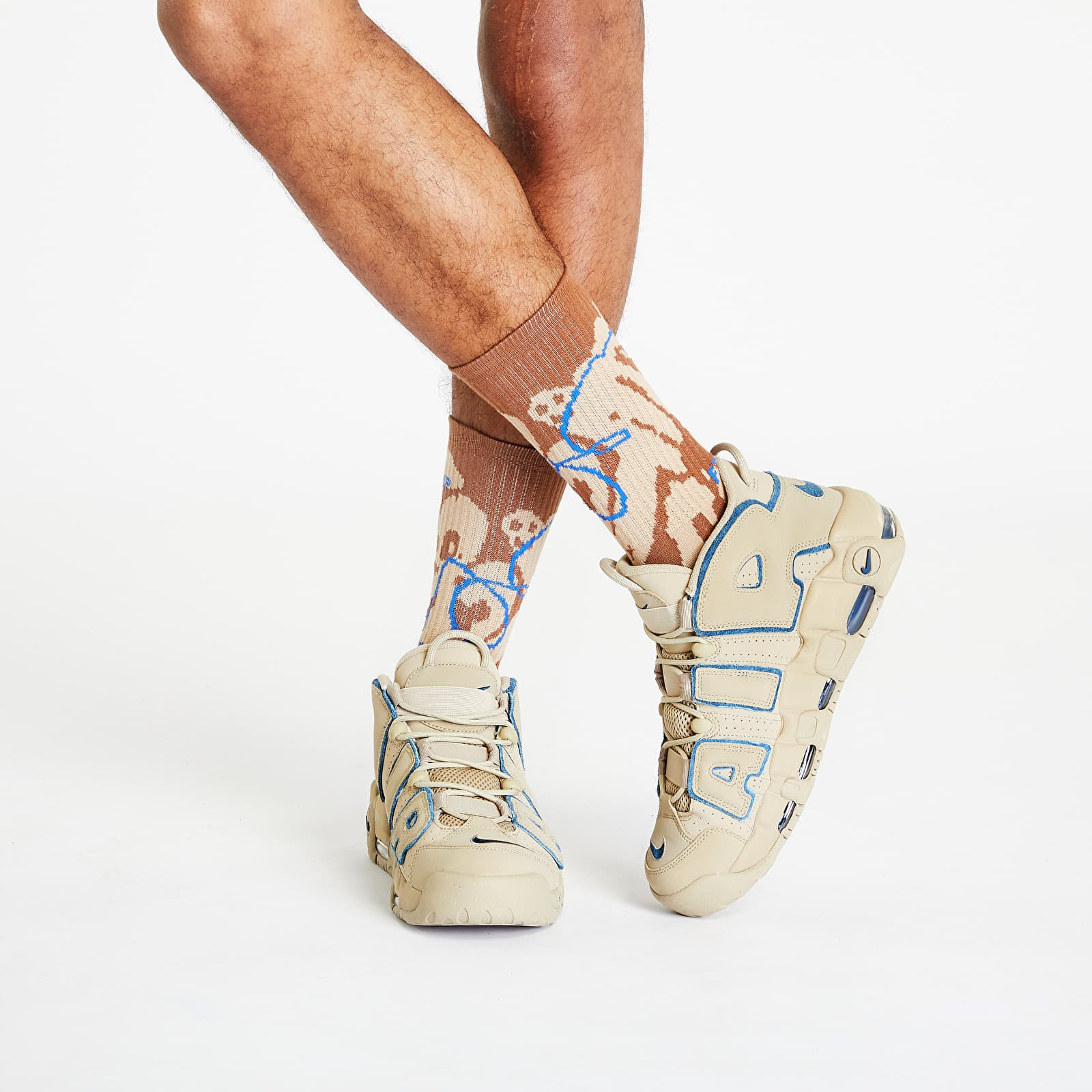 Zoknik Footshop Giza Desert Socks Camel/ Blue