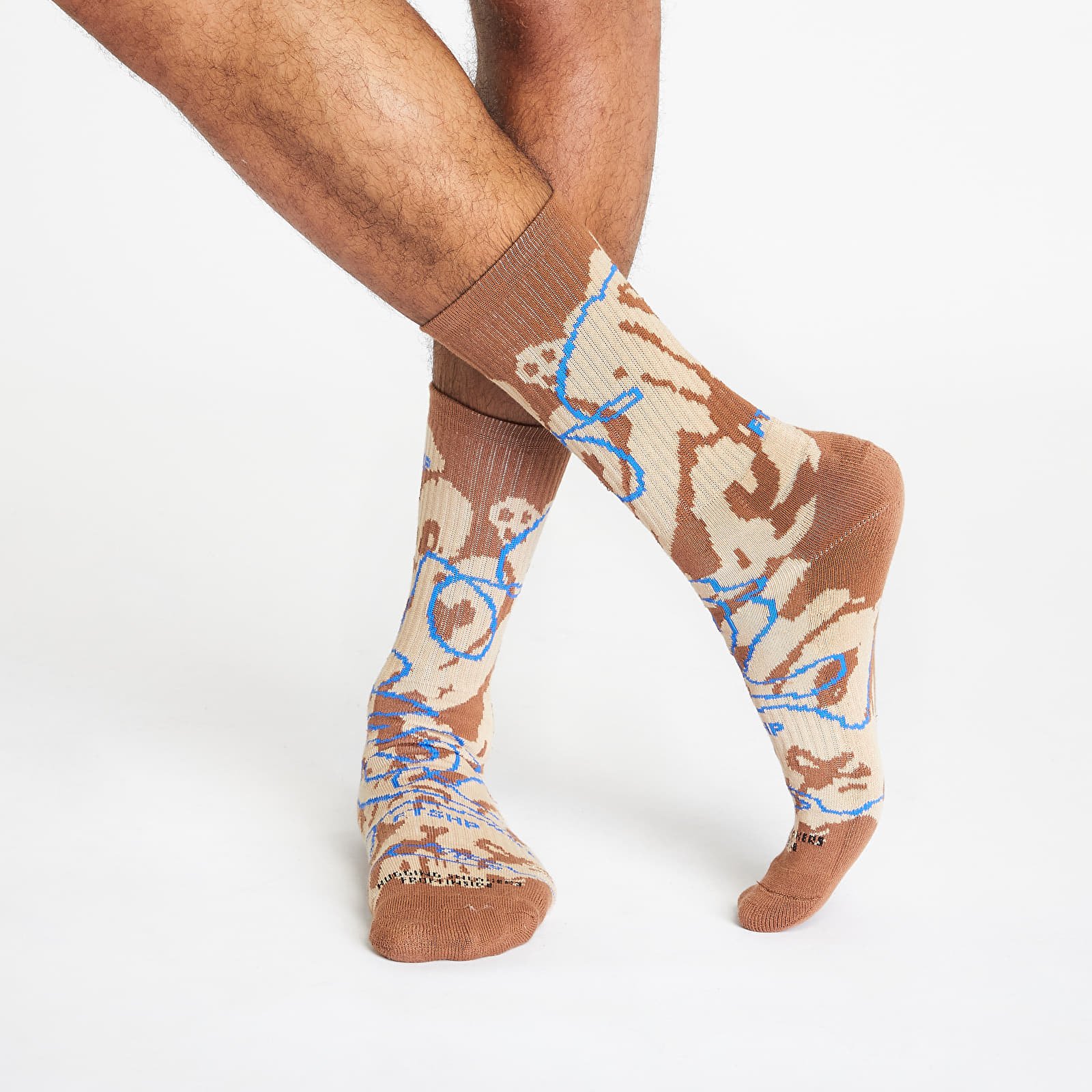 Zoknik Footshop Giza Desert Socks Camel/ Blue
