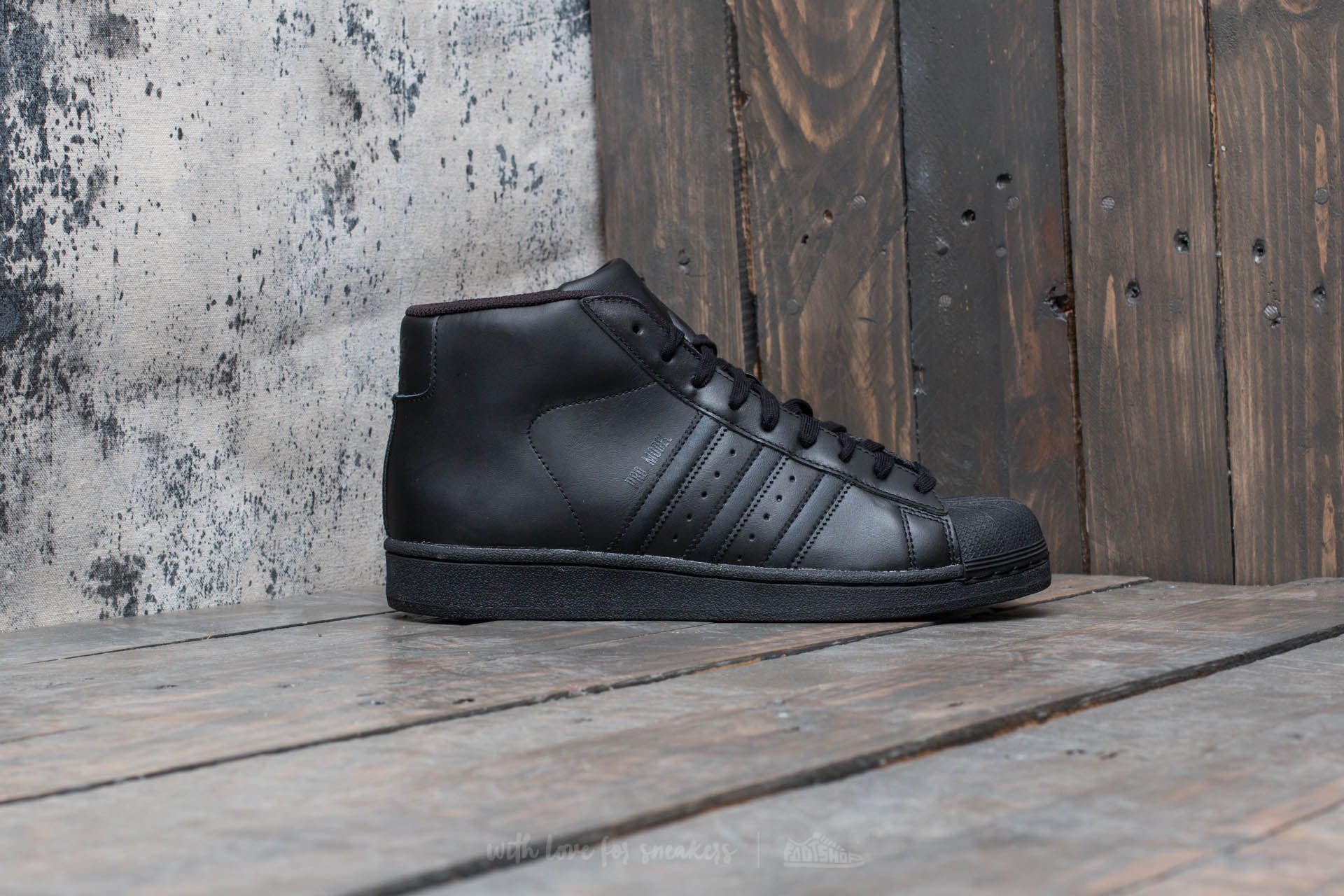 Herren Sneaker und Schuhe adidas Pro Model Core Black Core Black Core Black Footshop