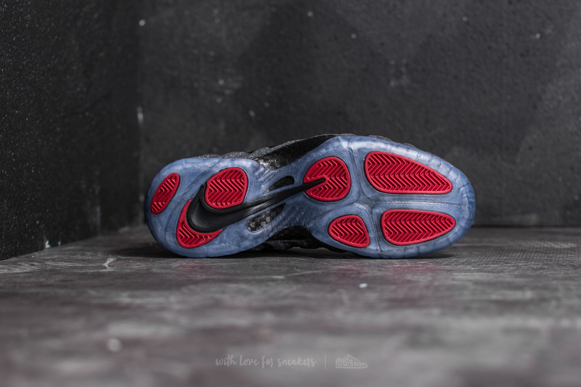 Herresko Nike Air Foamposite Pro Dark Grey Heather/ Black-Black