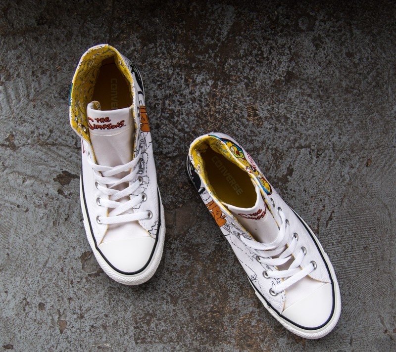 Încălțăminte și sneakerși pentru bărbați Converse CT HI The Simpsons White/Multi