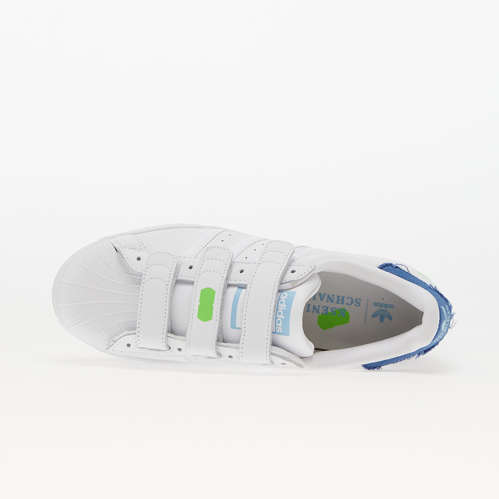 Ženski čevlji adidas x Ksenia Schnaider Superstar W Ftw White/ Ftw White/ Clear Blue