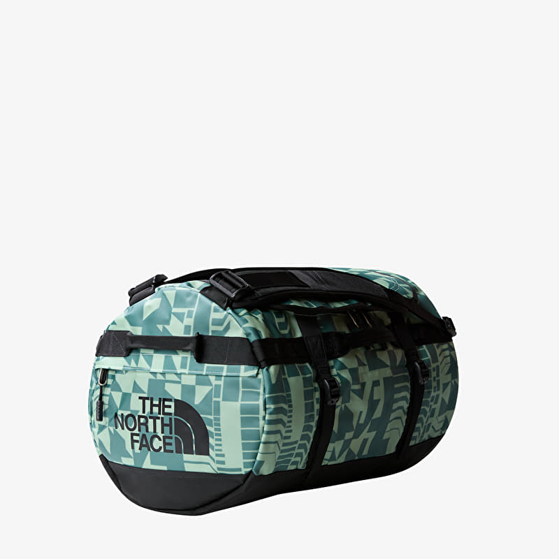 The North Face Base Camp Duffel - S Misty Sage Irregular Geometry Print/ TNF Black