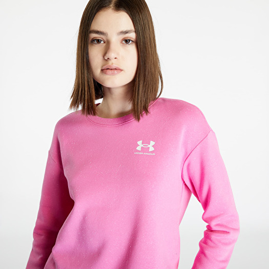 Under Armour Women's Rival Terry Hoodie Rival Pink / White