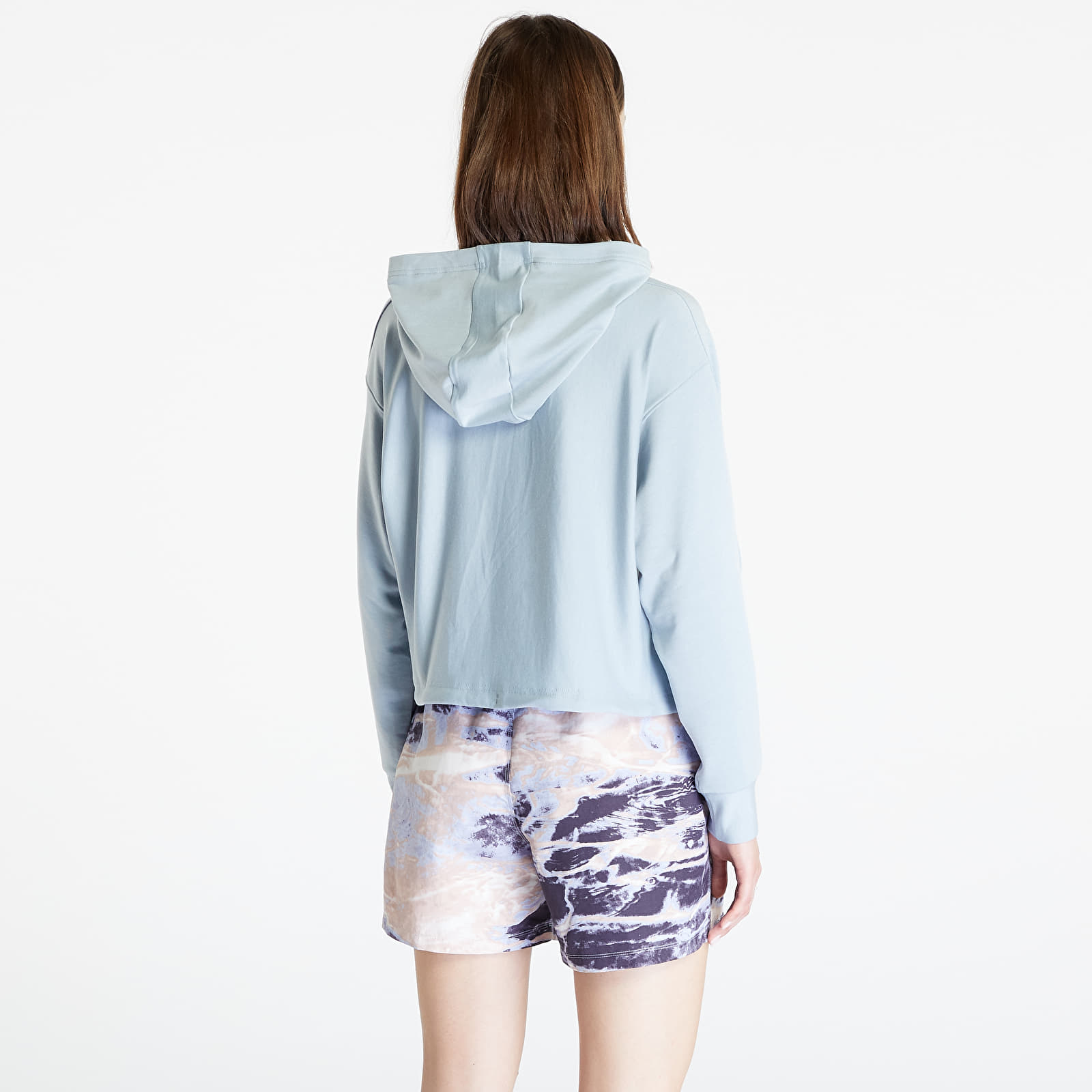 Mikiny Under Armour Rival Terry Oversized Hoodie Harbor Blue/ White