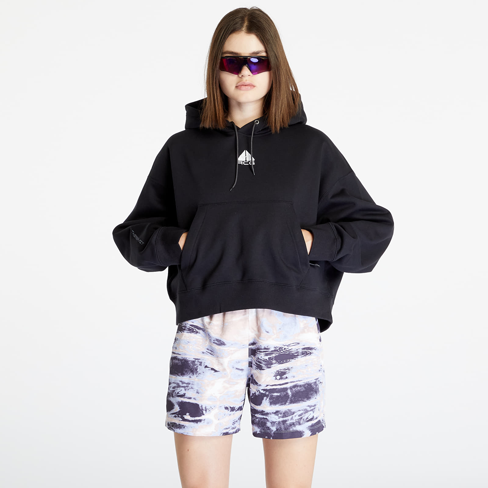 Hoodies and sweatshirts Nike ACG Therma-FIT Women's "Tuff Knit" Fleece Hoodie Black/ Summit White