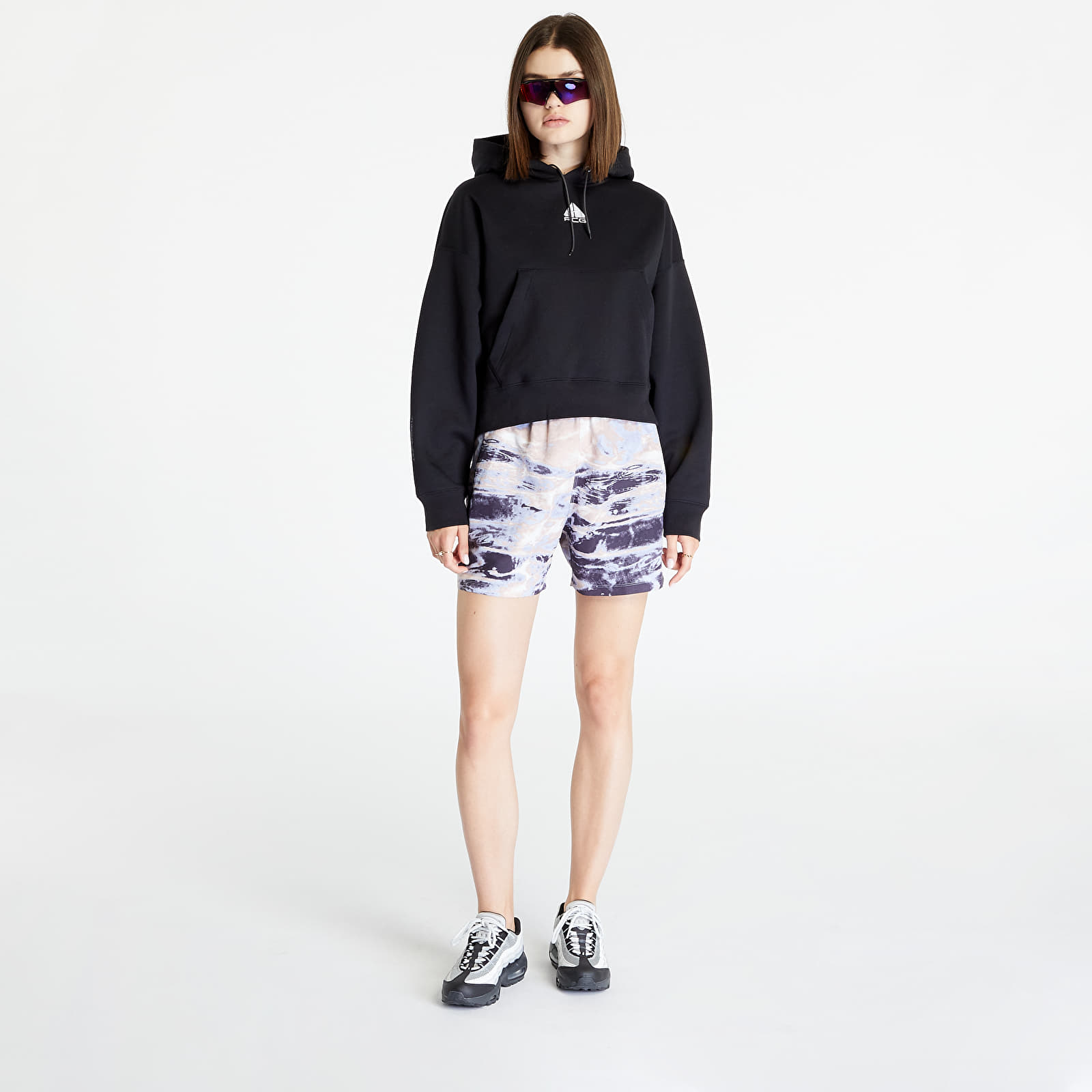 Bluzy Nike ACG Therma-FIT Women's "Tuff Knit" Fleece Hoodie Black/ Summit White