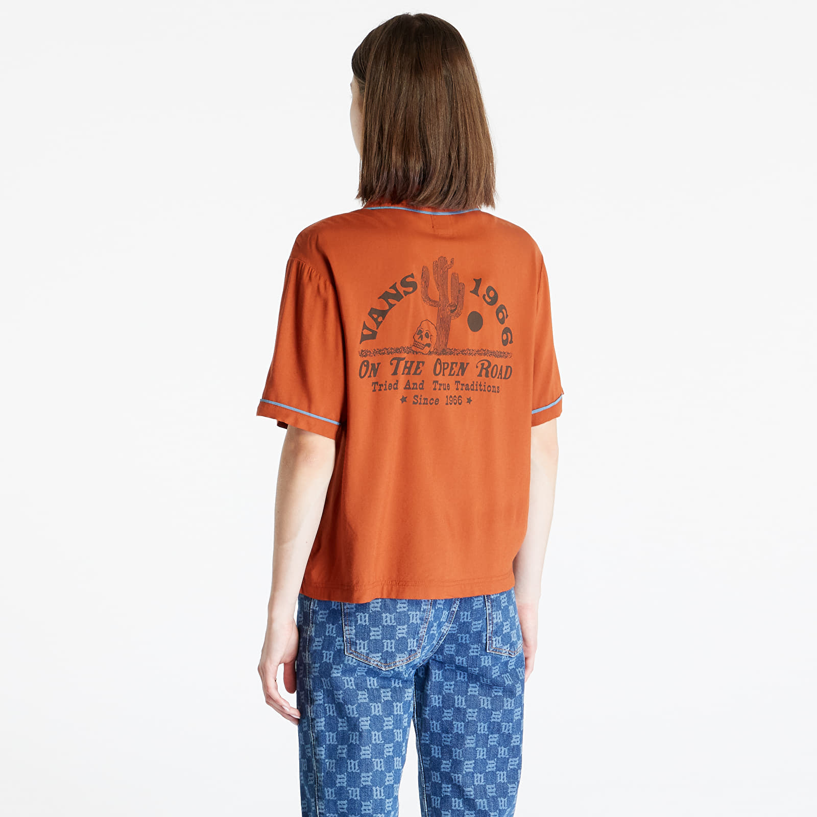 Camisas Vans Dusk Downer Short Sleeve Top Dusk Brown