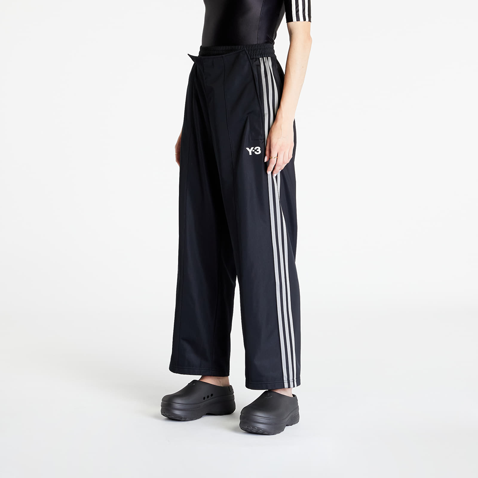 Y-3 Firebird Wide-Leg Track Pants Black/ Core White