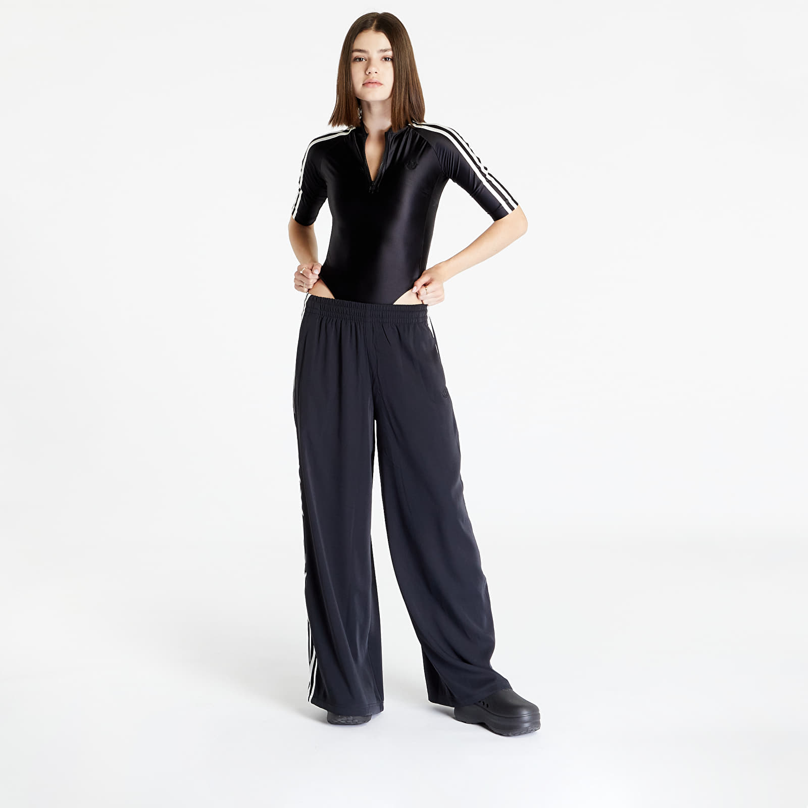 Adidas 3 online stripe bodysuit black