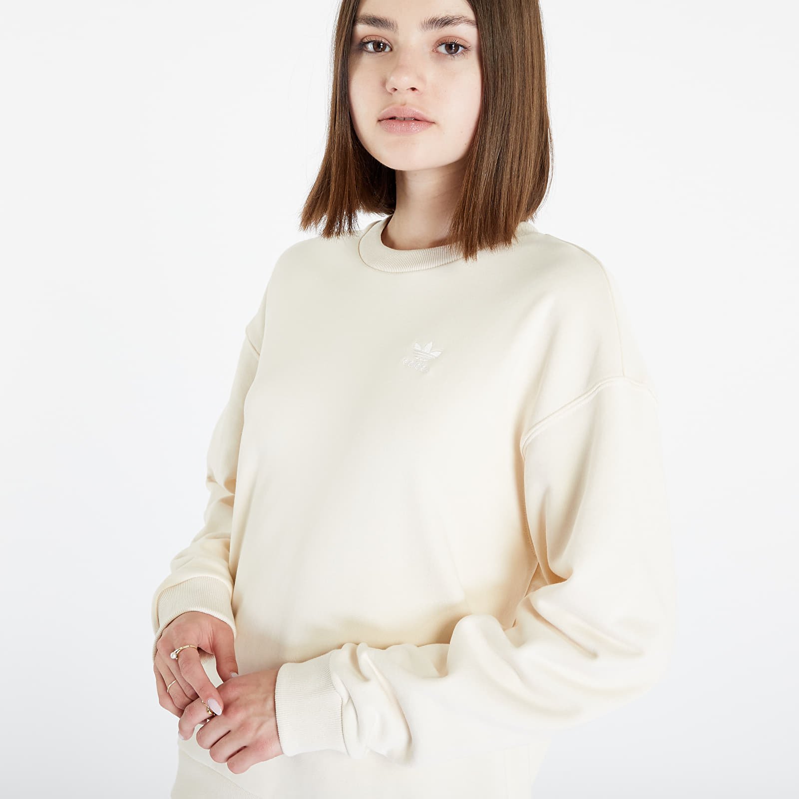 Mikiny adidas Sweatshirt Wonder White
