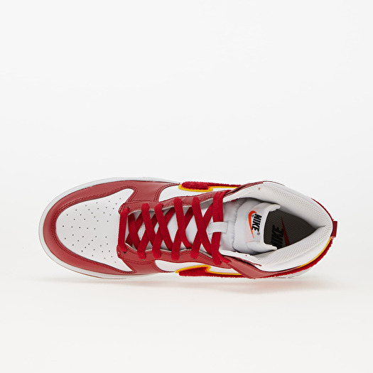 Men s shoes Nike Dunk High Retro White Gym Red Yellow Ochre Gum