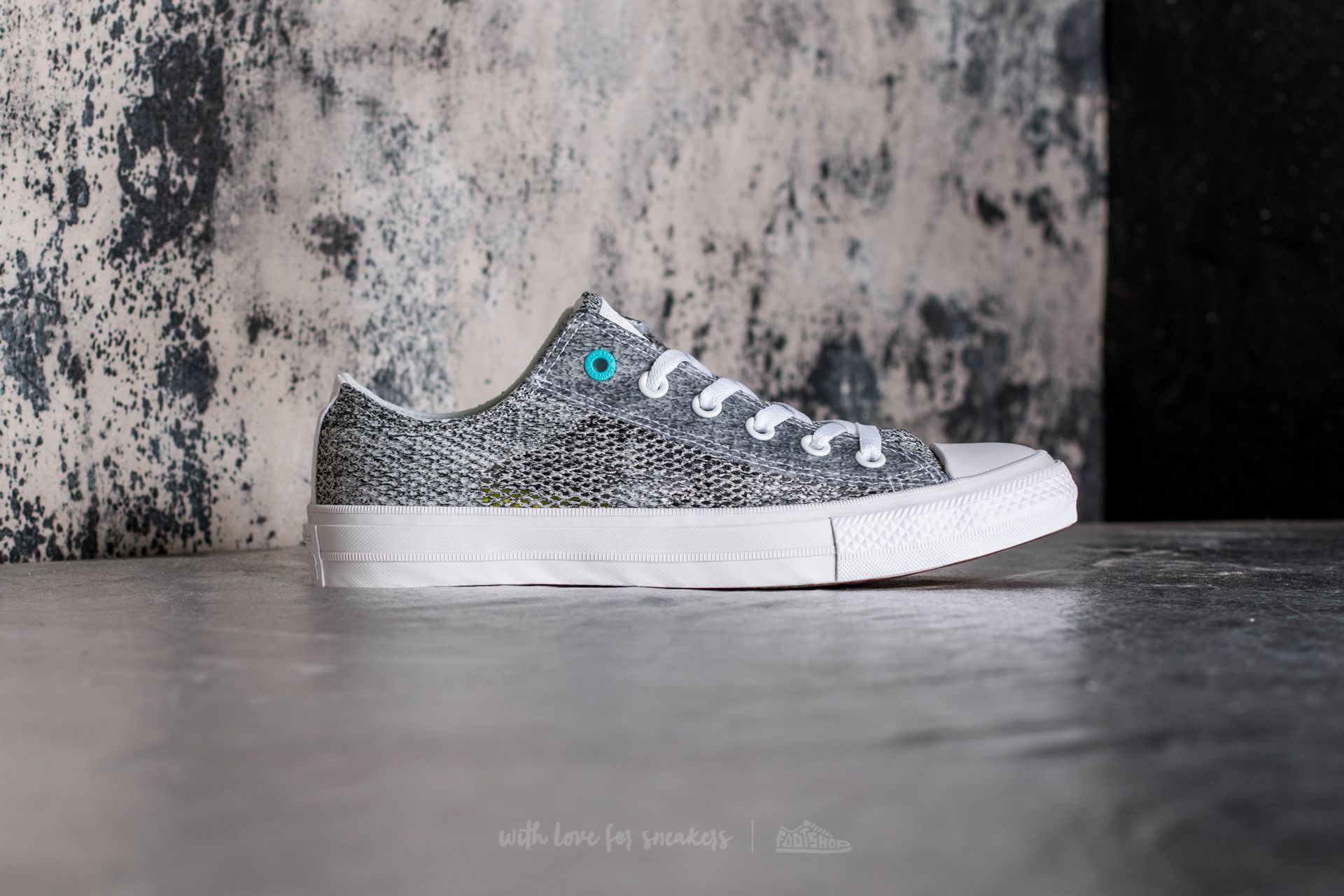 Buty męskie Converse Chuck Taylor All Star II Ox White/ Aporous Gray/ Fresh Cyan