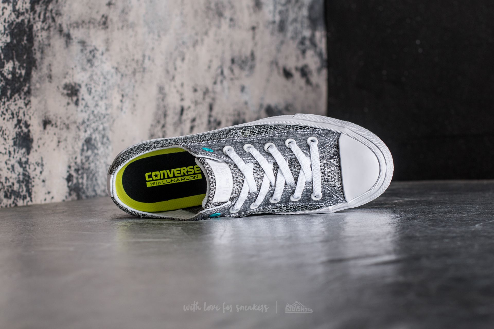 Buty męskie Converse Chuck Taylor All Star II Ox White/ Aporous Gray/ Fresh Cyan