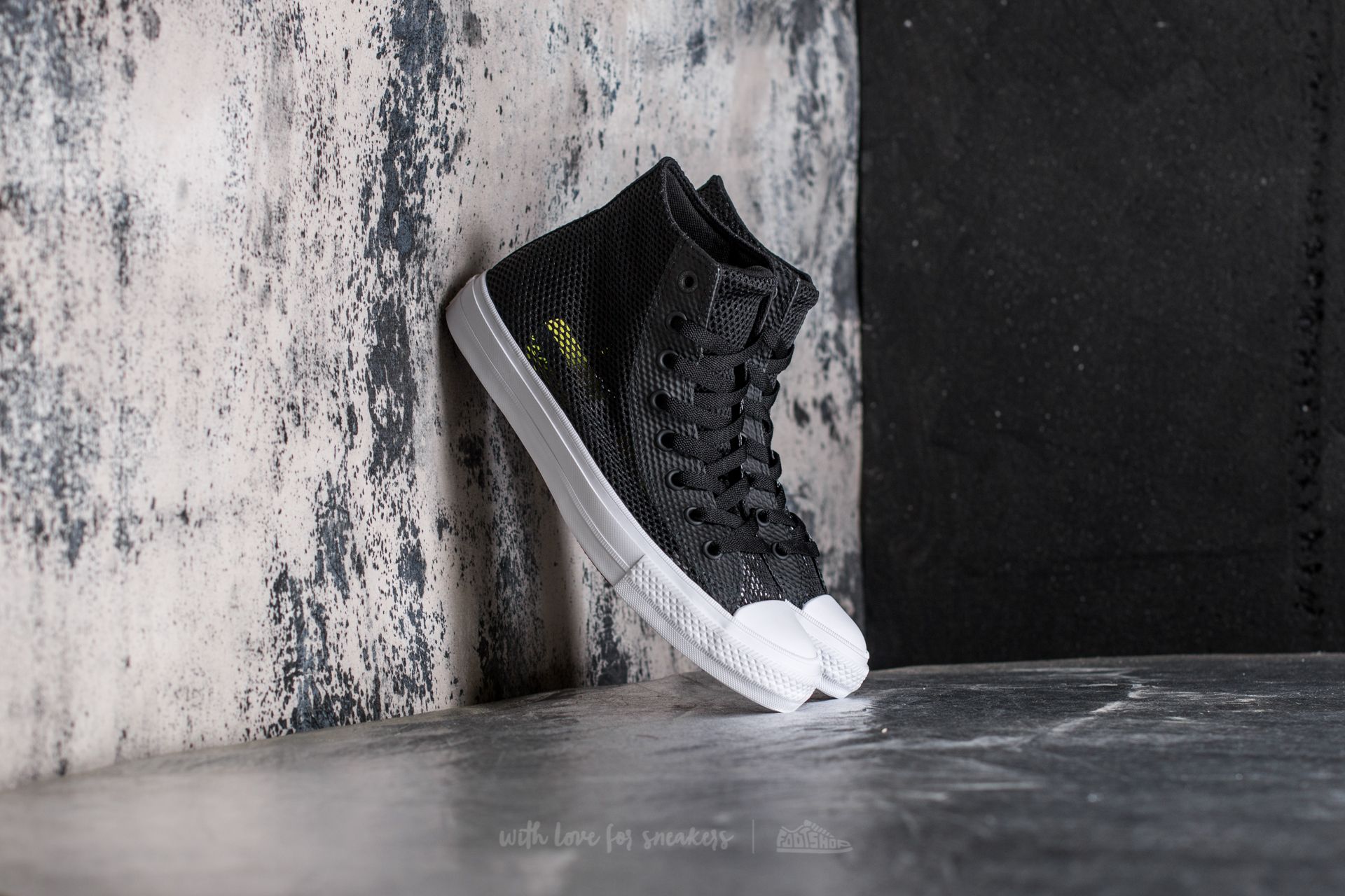 Pánske tenisky a topánky Converse Chuck Taylor All Star II Hi Black/ Black/ White