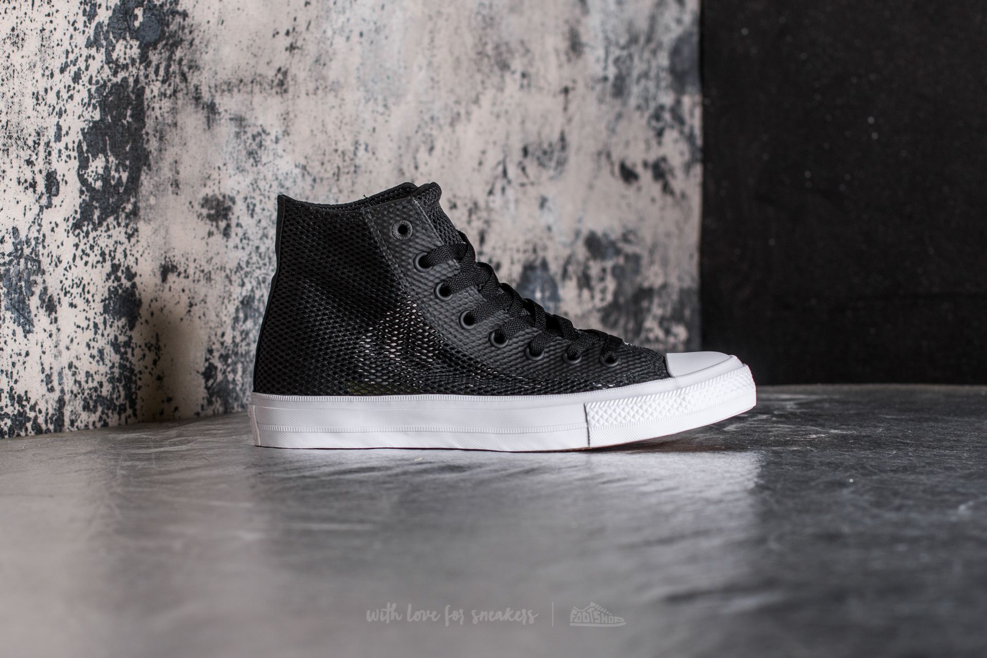 Pánske tenisky a topánky Converse Chuck Taylor All Star II Hi Black/ Black/ White