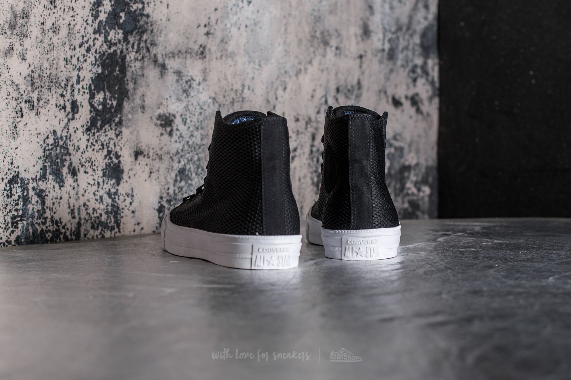 Pánske tenisky a topánky Converse Chuck Taylor All Star II Hi Black/ Black/ White