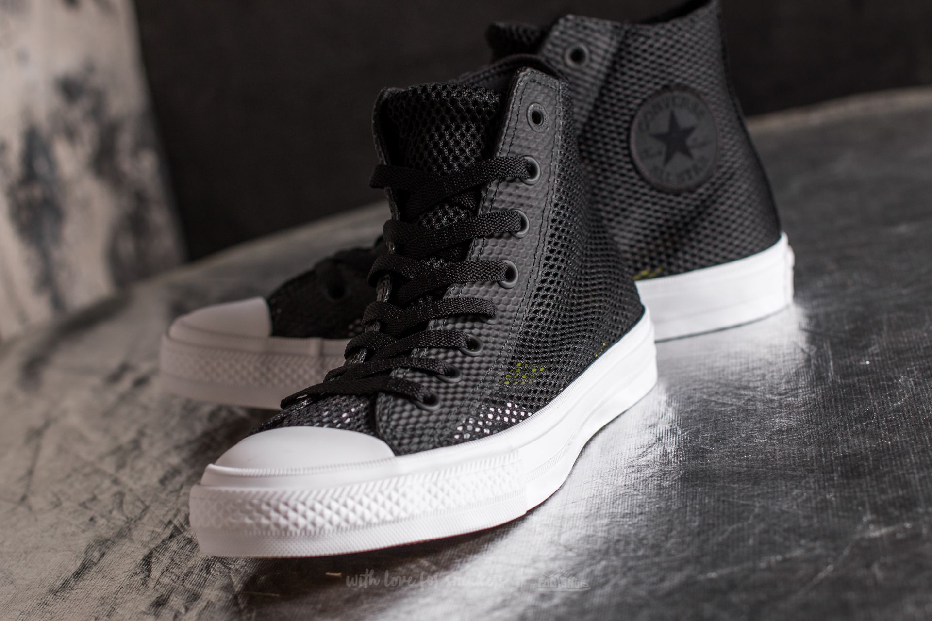Pánske tenisky a topánky Converse Chuck Taylor All Star II Hi Black/ Black/ White