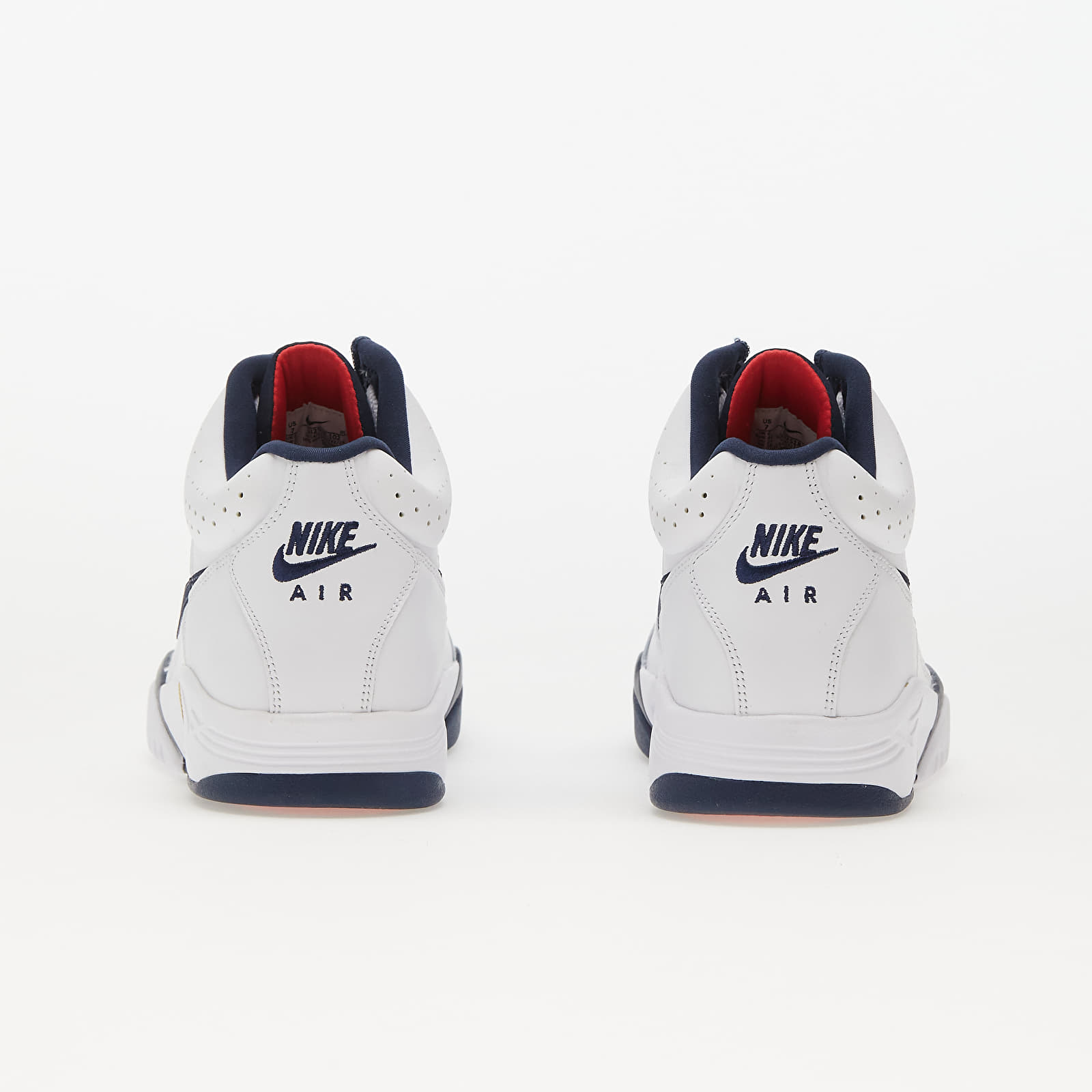 Încălțăminte și sneakerși pentru bărbați Nike Air Flight Lite Mid White/ Midnight Navy-University Red