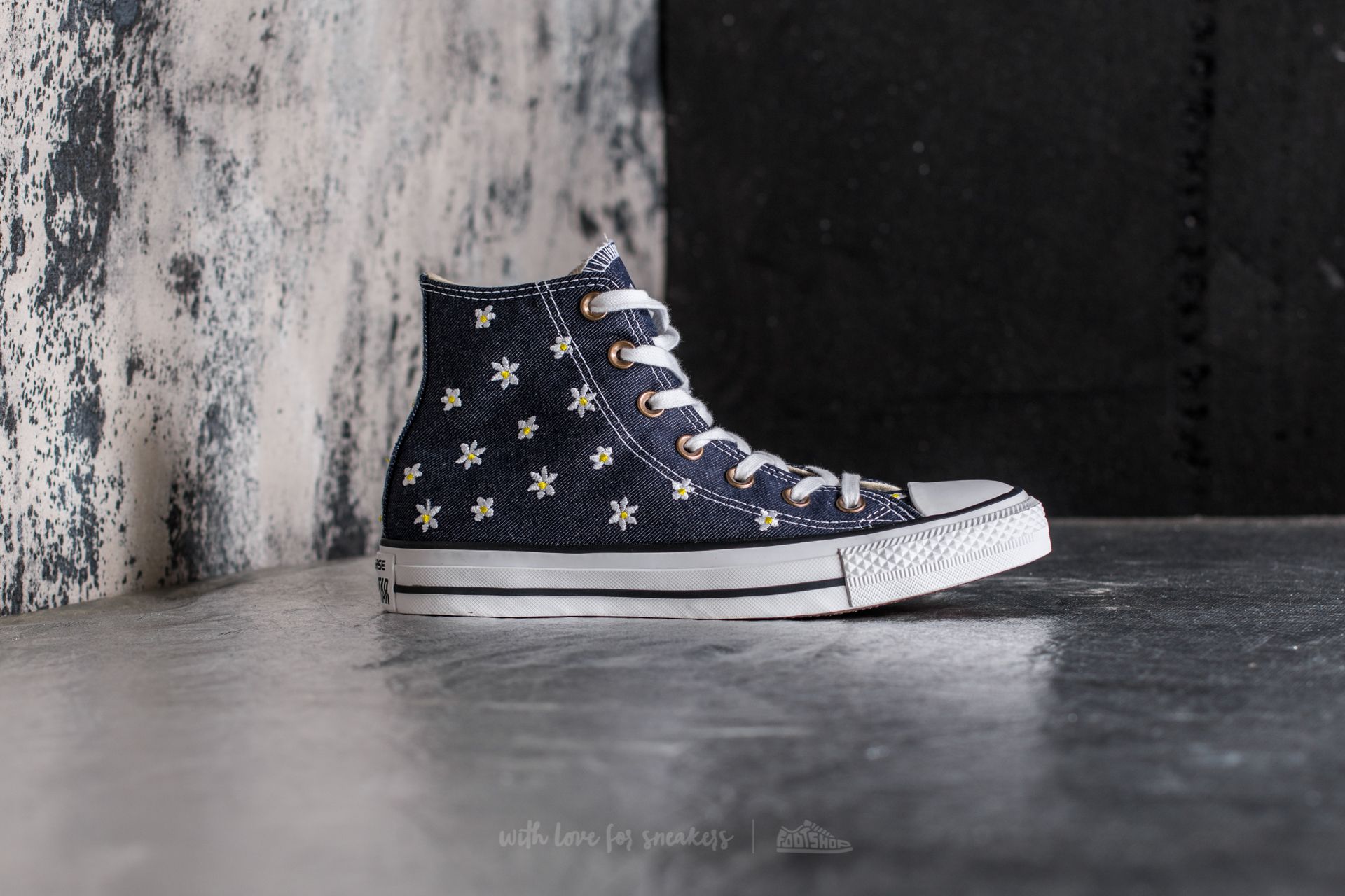 Naisten kengät Converse Chuck Taylor All Star Hi Navy/ Fresh Yellow/ White