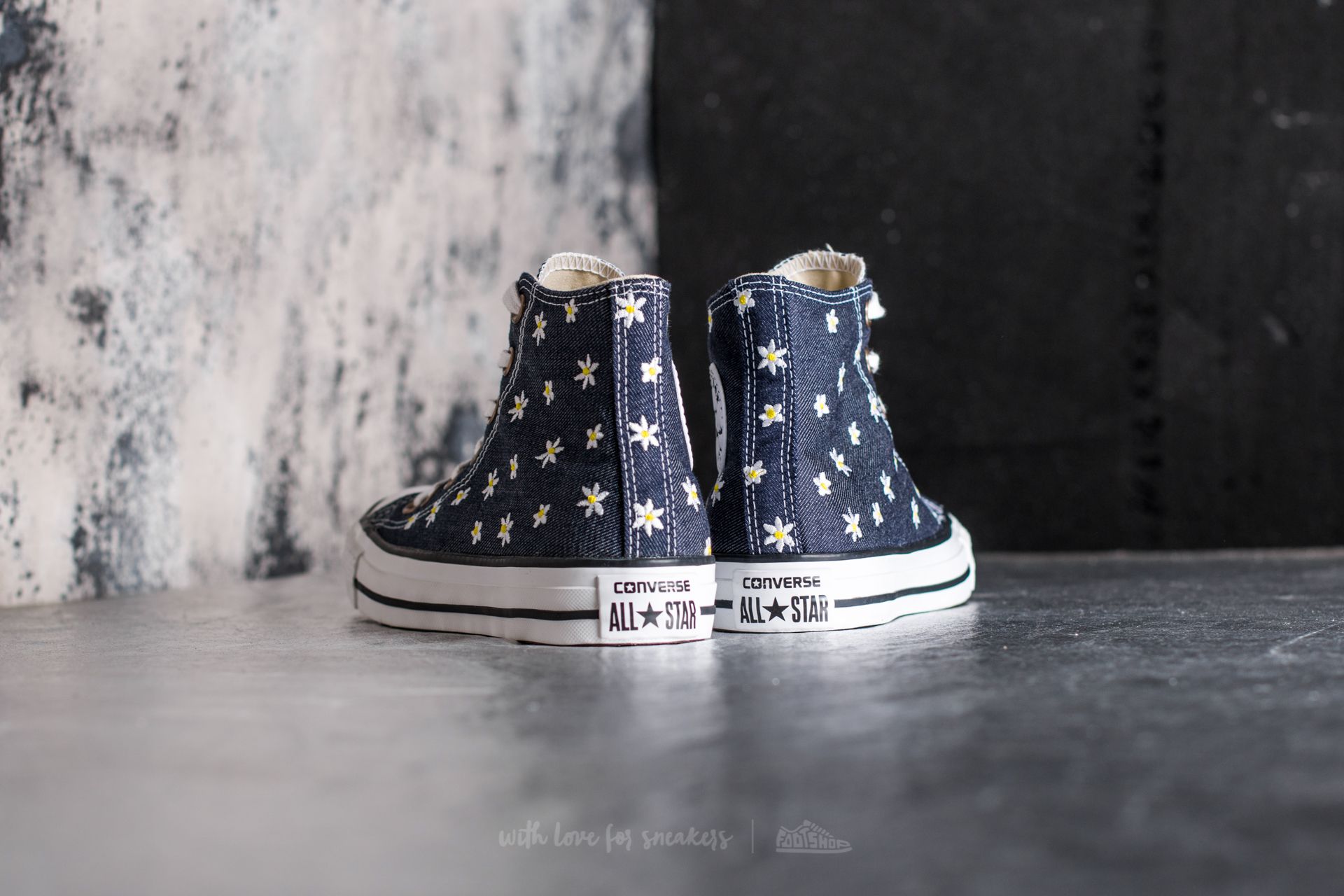 Navy and sale yellow converse