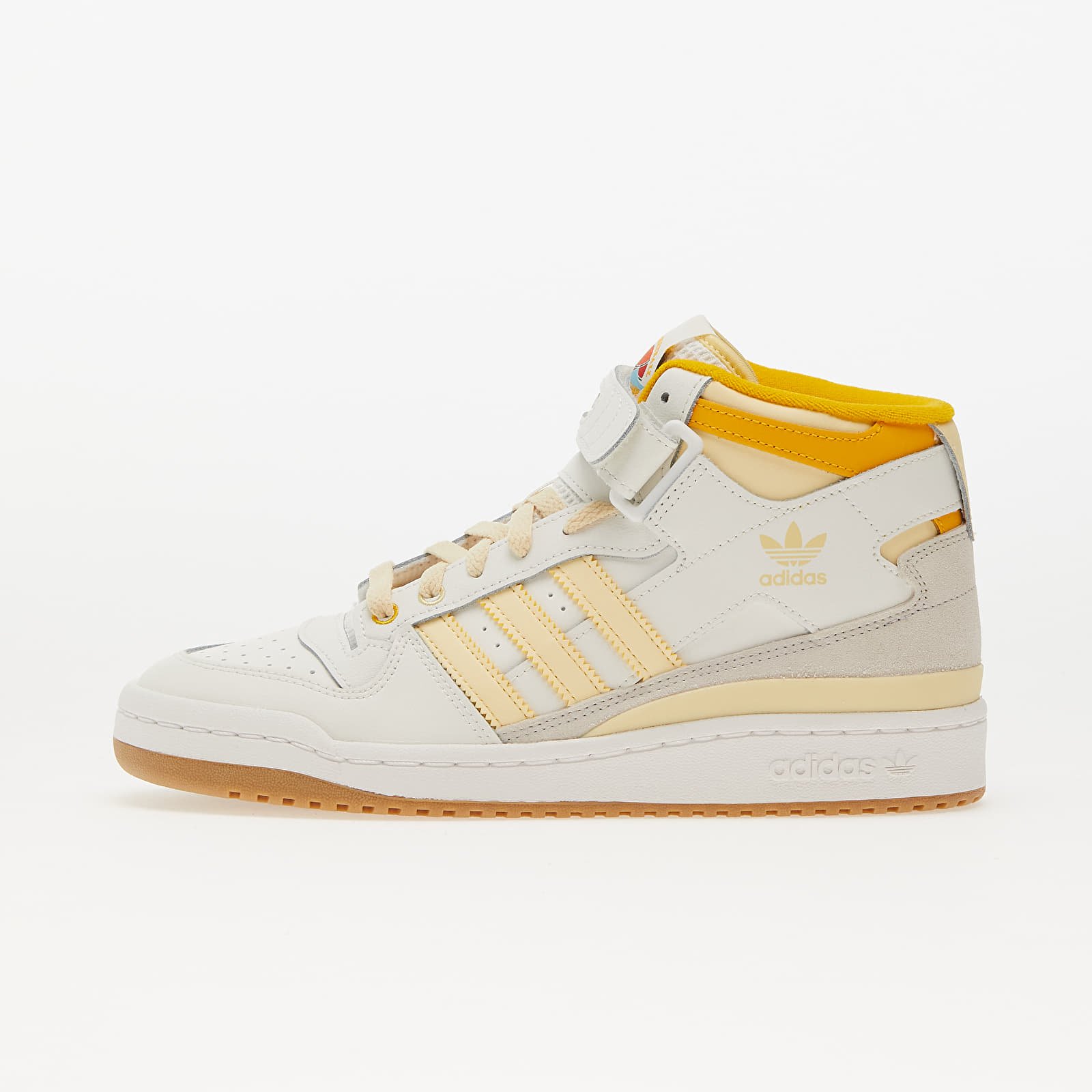 Chaussures et baskets homme adidas Forum Mid Cloud White/ Easy Yellow/ Creme Yellow