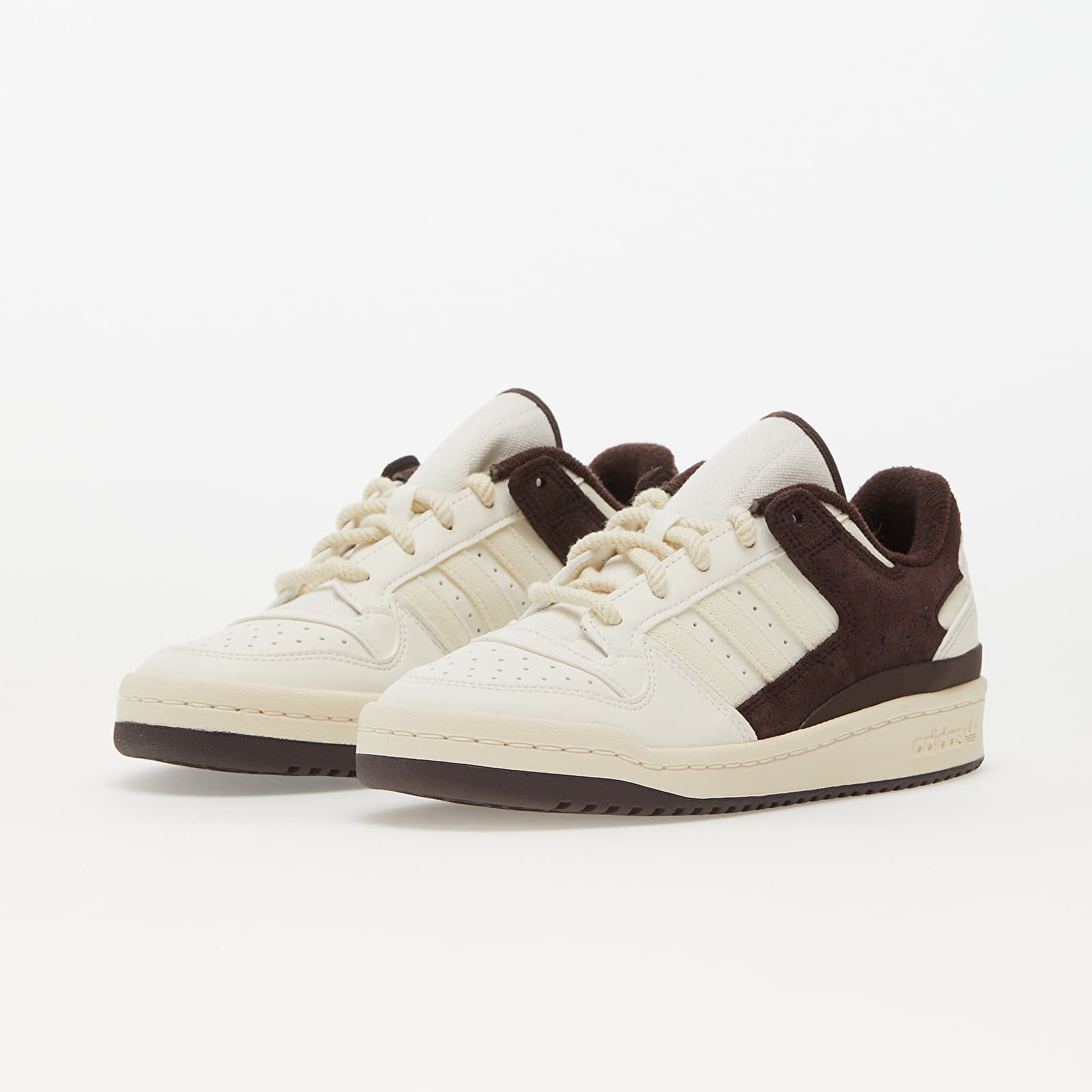 Women's shoes adidas Forum Low C W Cloud White/ Shale Brown/ Core White