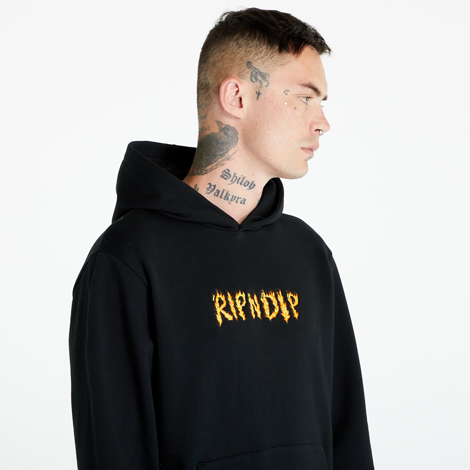 Sweatjacken und Sweatshirts RIPNDIP Burn Hoodie Black Footshop