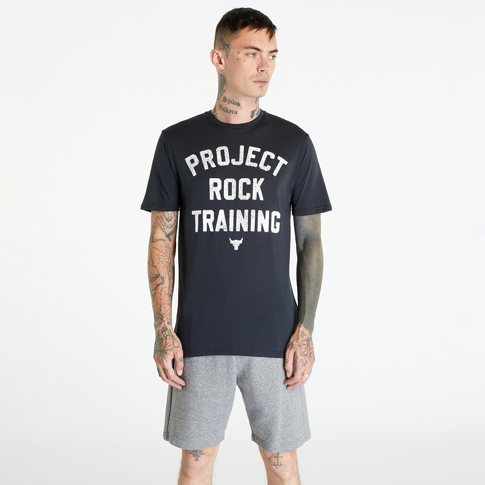 Levně Tričko Under Armour Project Rock Training Short Sleeve T-Shirt Black XL