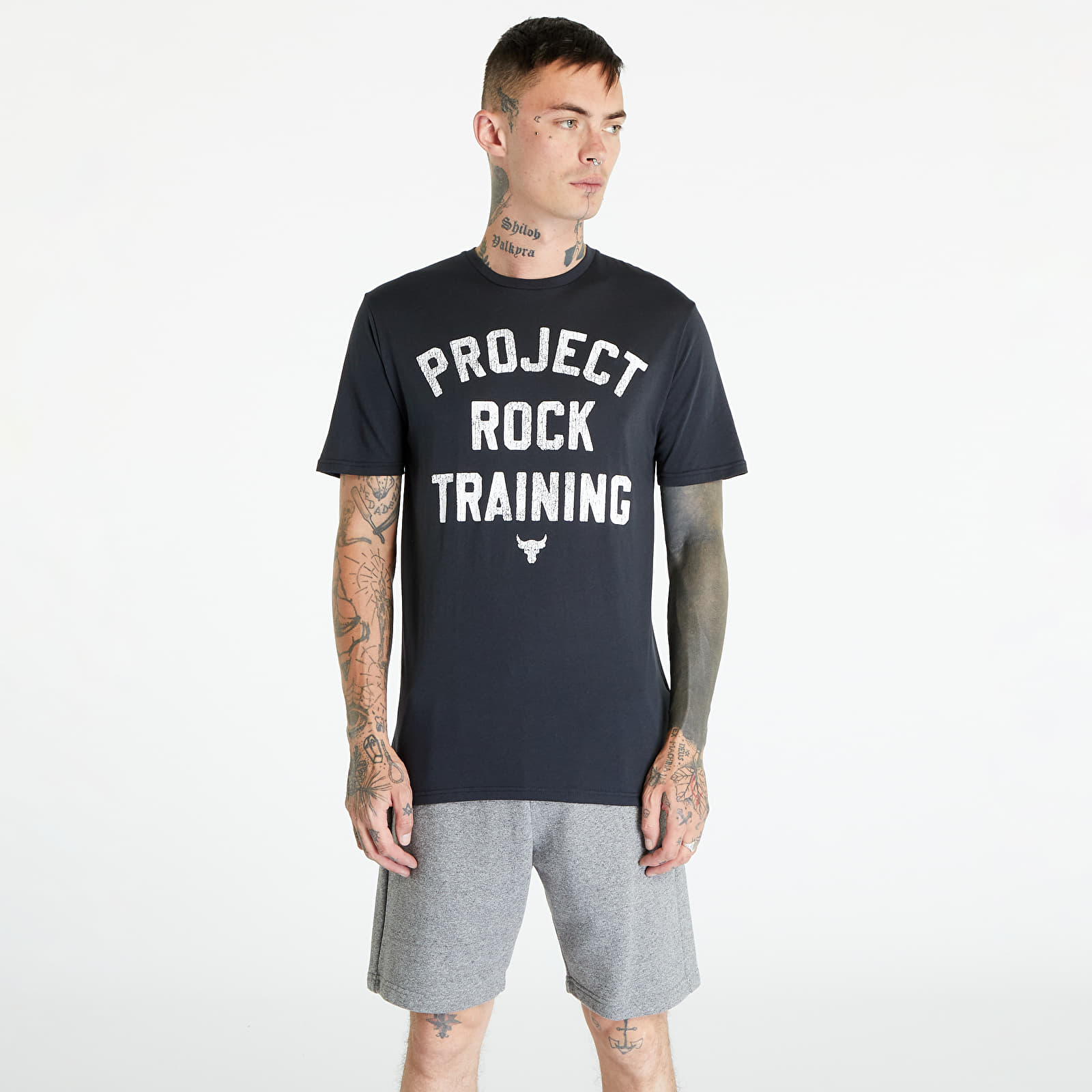 T-Shirts Under Armour Project Rock Training Short Sleeve T-Shirt Black