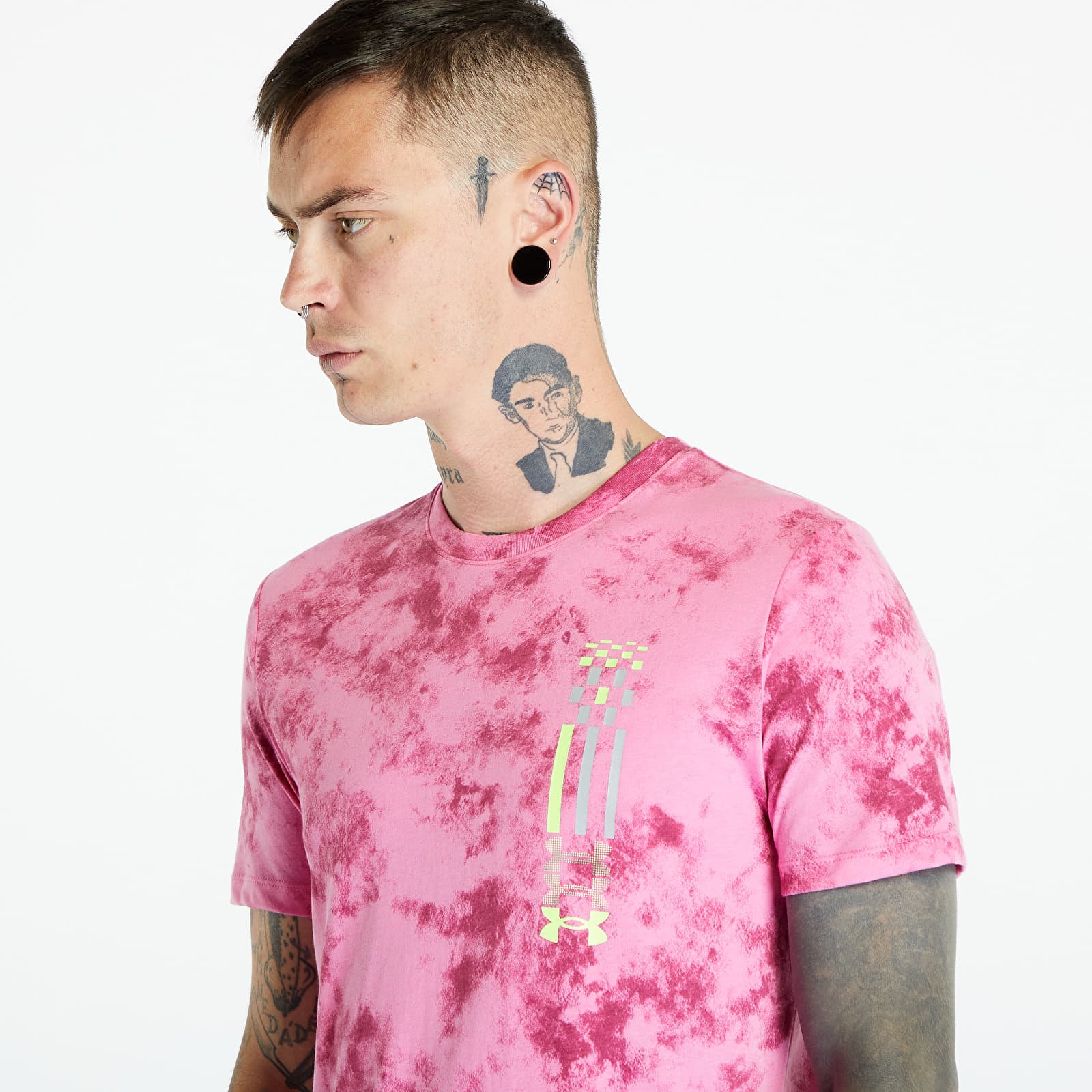 Koszulki Under Armour Run Anywhere Short Sleeve T-Shirt Pink/ Yellow