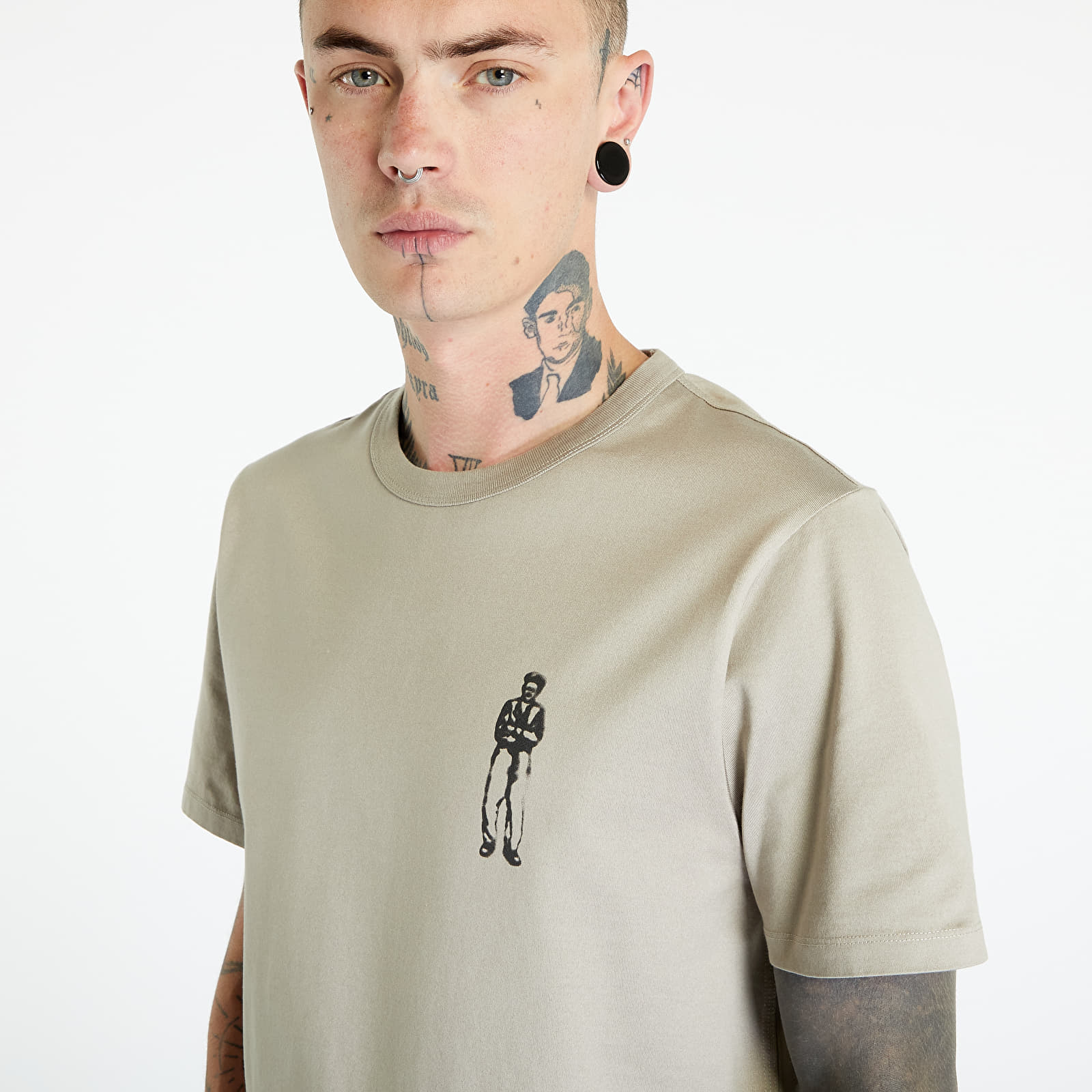 T-shirts C.P. Company Mercerized Jersey Twisted British Sailor T-Shirt Silver Sage