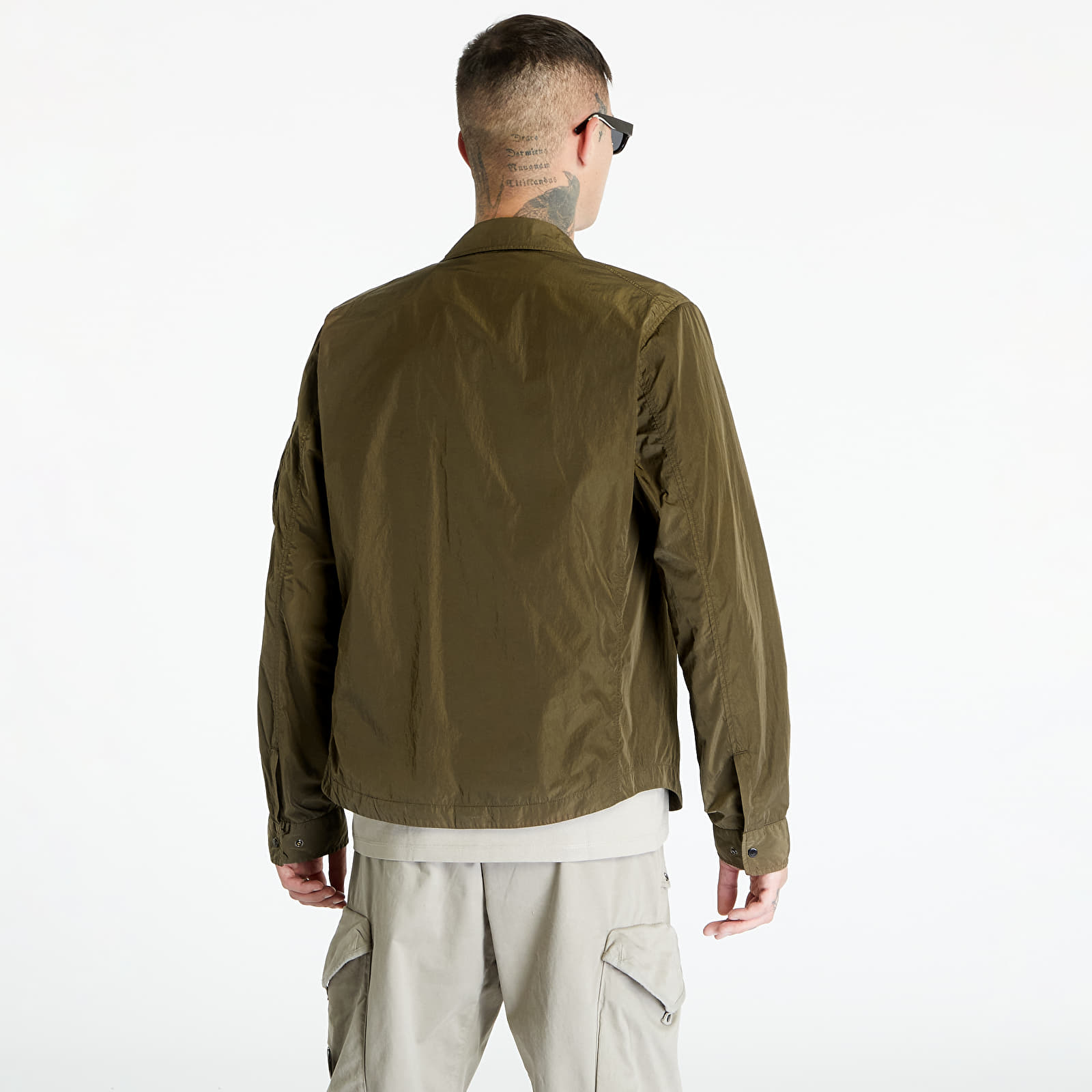 Geci C.P. Company Chrome-R Zipped Overshirt Ivy Green