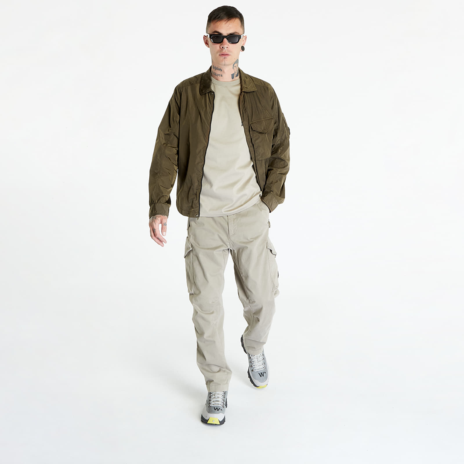 Geci C.P. Company Chrome-R Zipped Overshirt Ivy Green