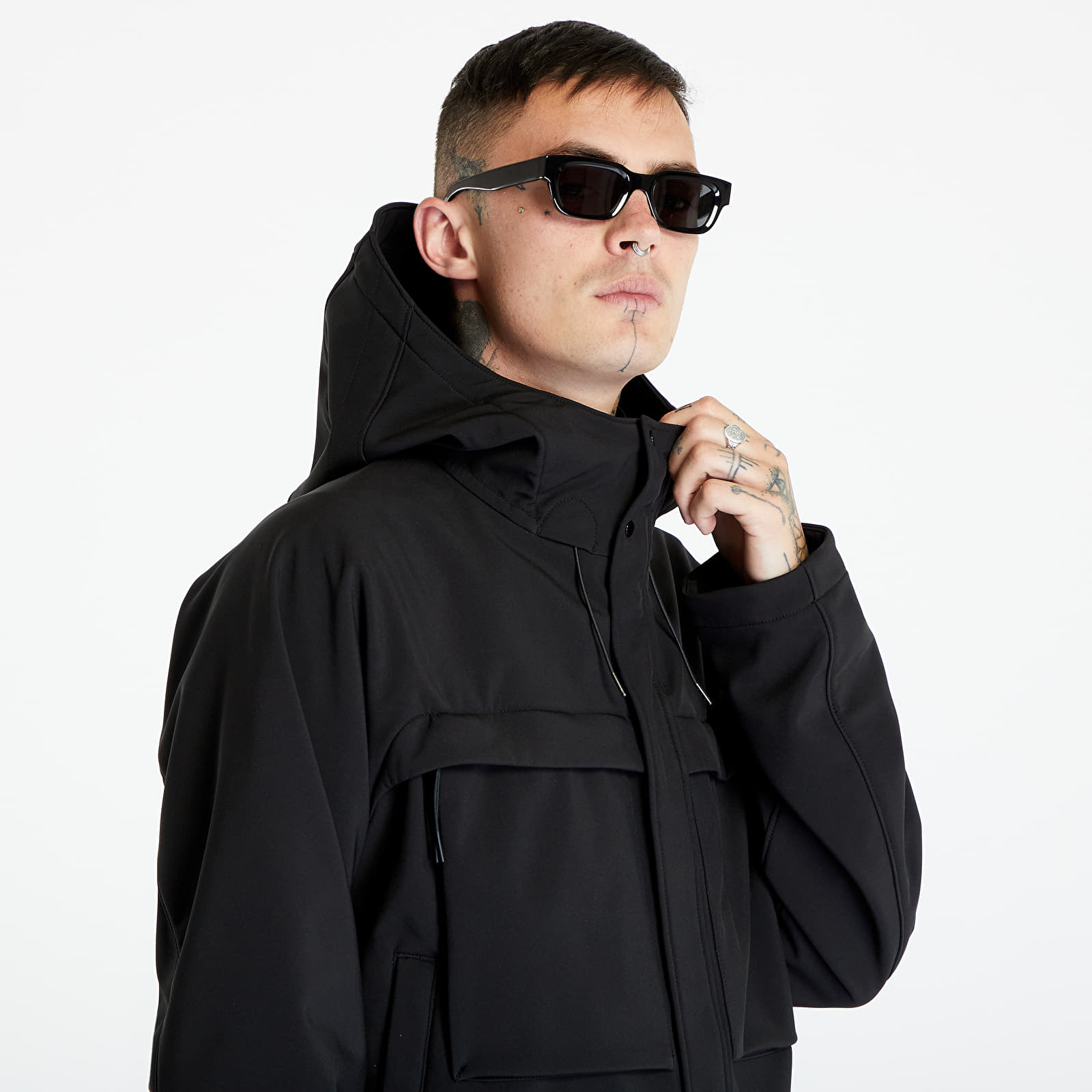 Jakker C.P. Company C.P. Shell-R Hooded Jacket Black
