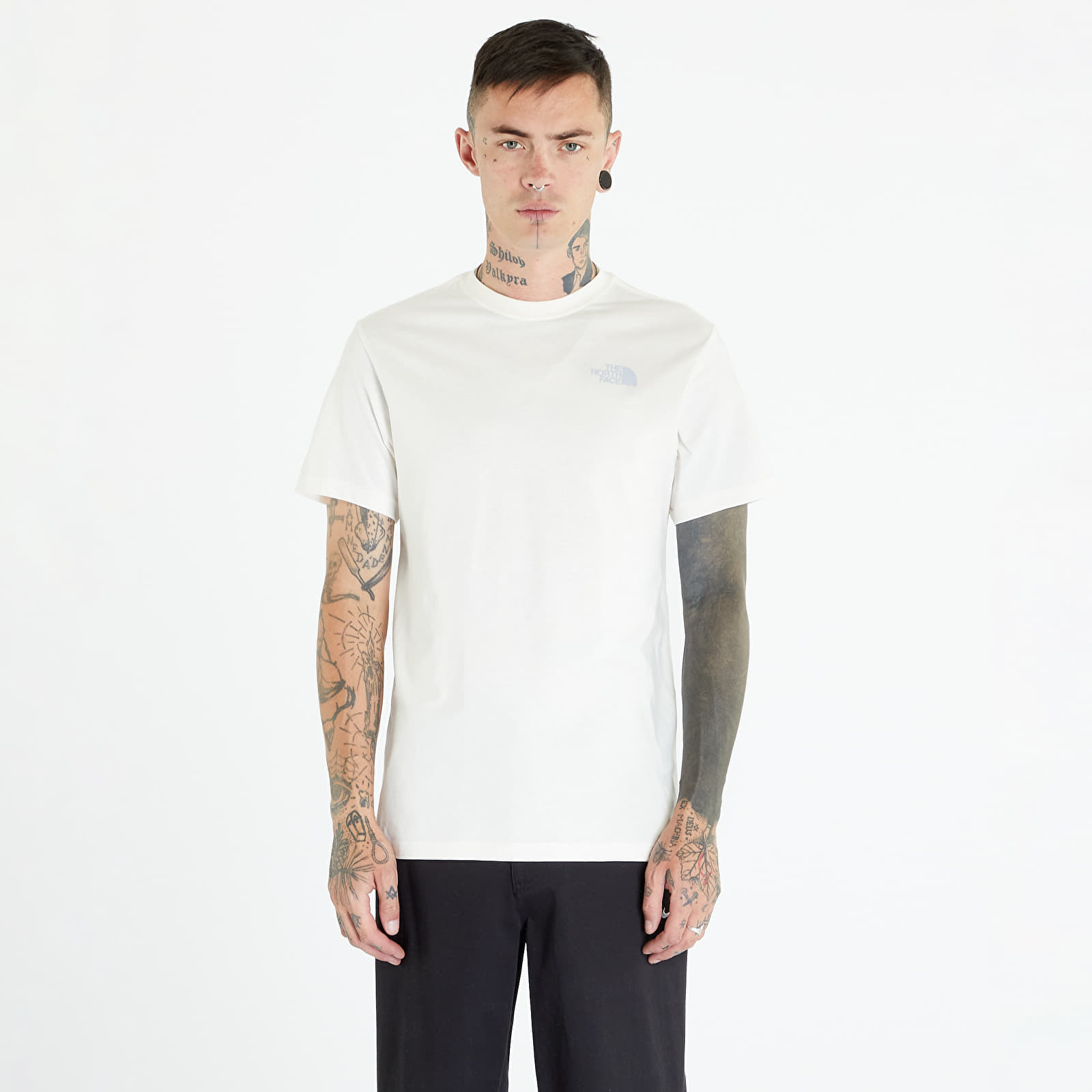 The North Face M Vertical Never Stop Exploring T-Shirt Cream/ Light Grey