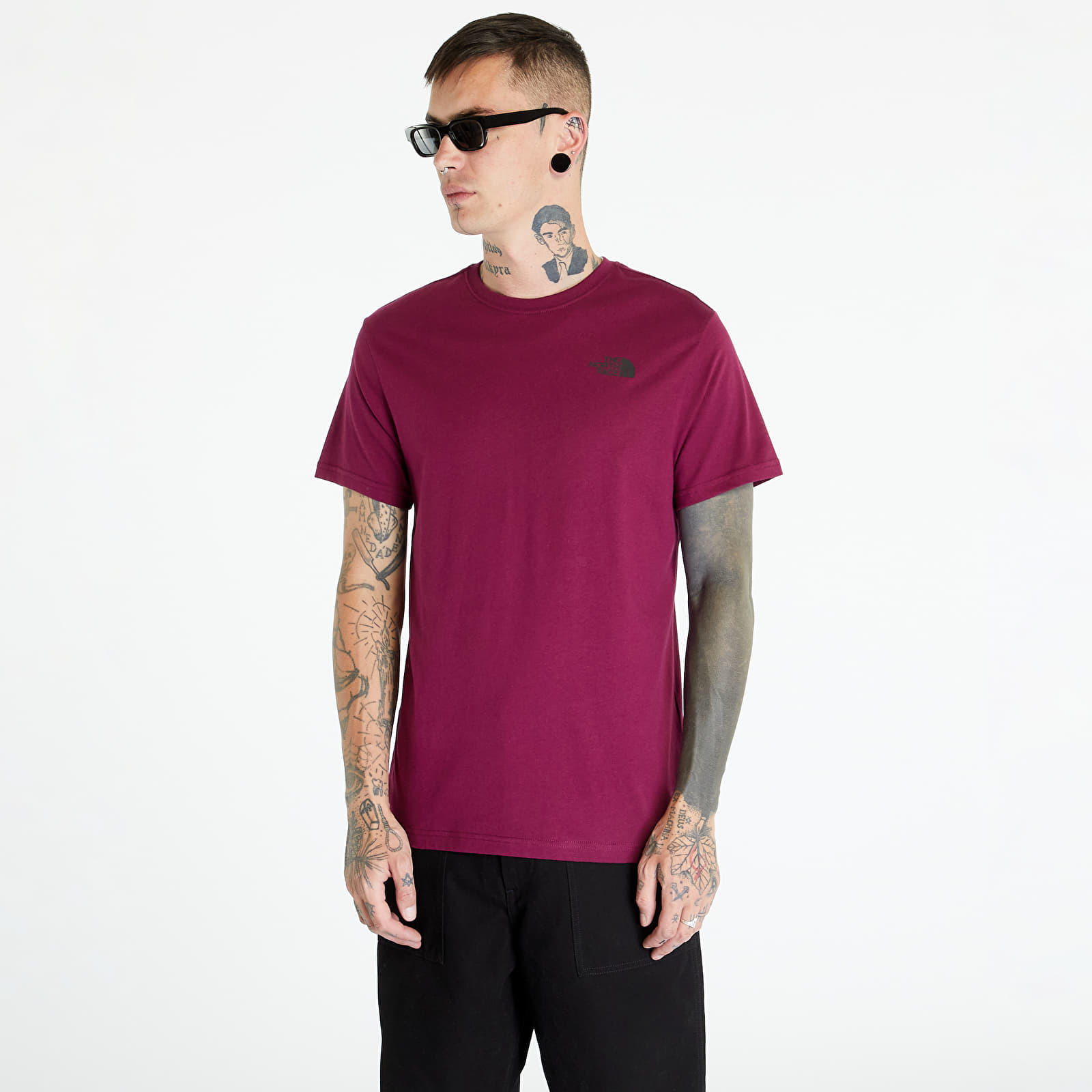 Levně The North Face M S/S Red Box Tee Boysenberry