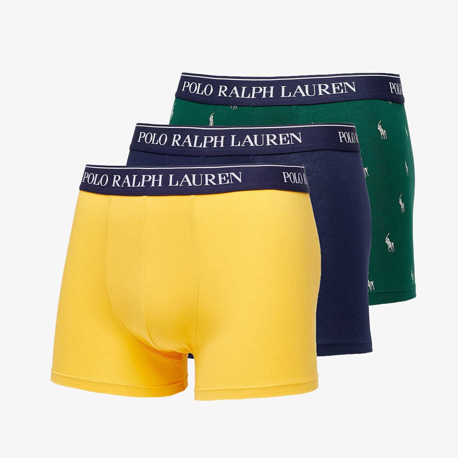 Boxer shorts Ralph Lauren Stretch Cotton Classic Trunk 3-Pack Navy/ Dark Green/ Dark Yellow