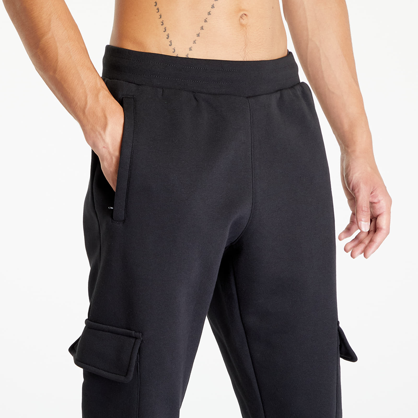 Hlače adidas Trefoil Essentials Cargo Pants Black