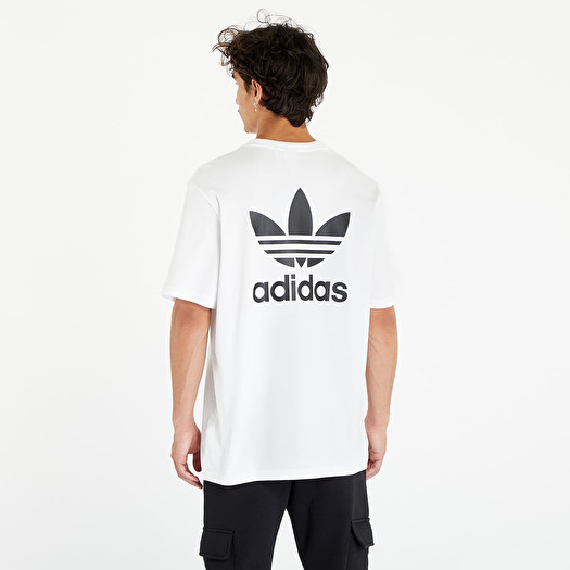 T-shirts adidas Footshop Back+Front Trefoil Black White/ Boxy Adicolor Classics | Tee