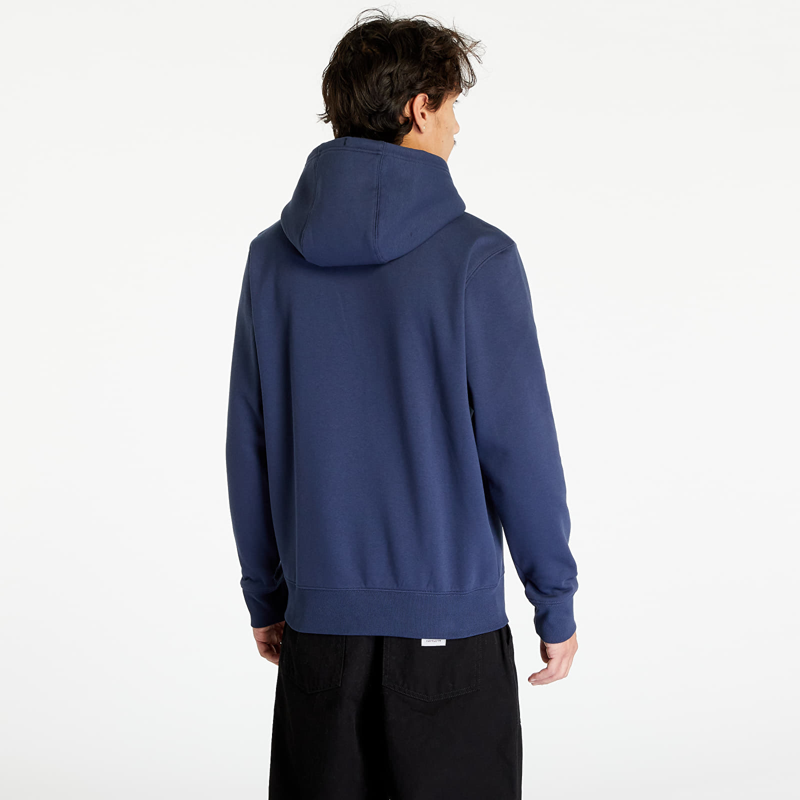 Bluzy Tommy Jeans Regular Fleece Hoodie Twilight Navy