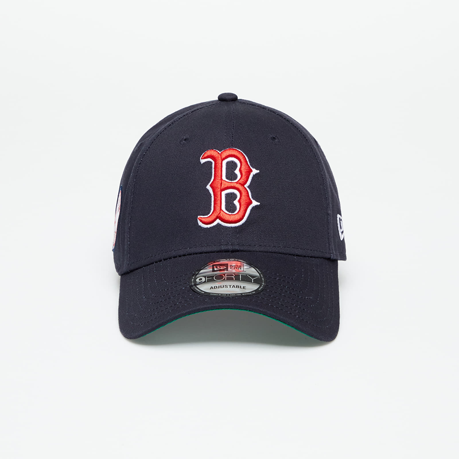 New Era - boston red sox team side patch 9forty adjustable cap navy/ scarlet