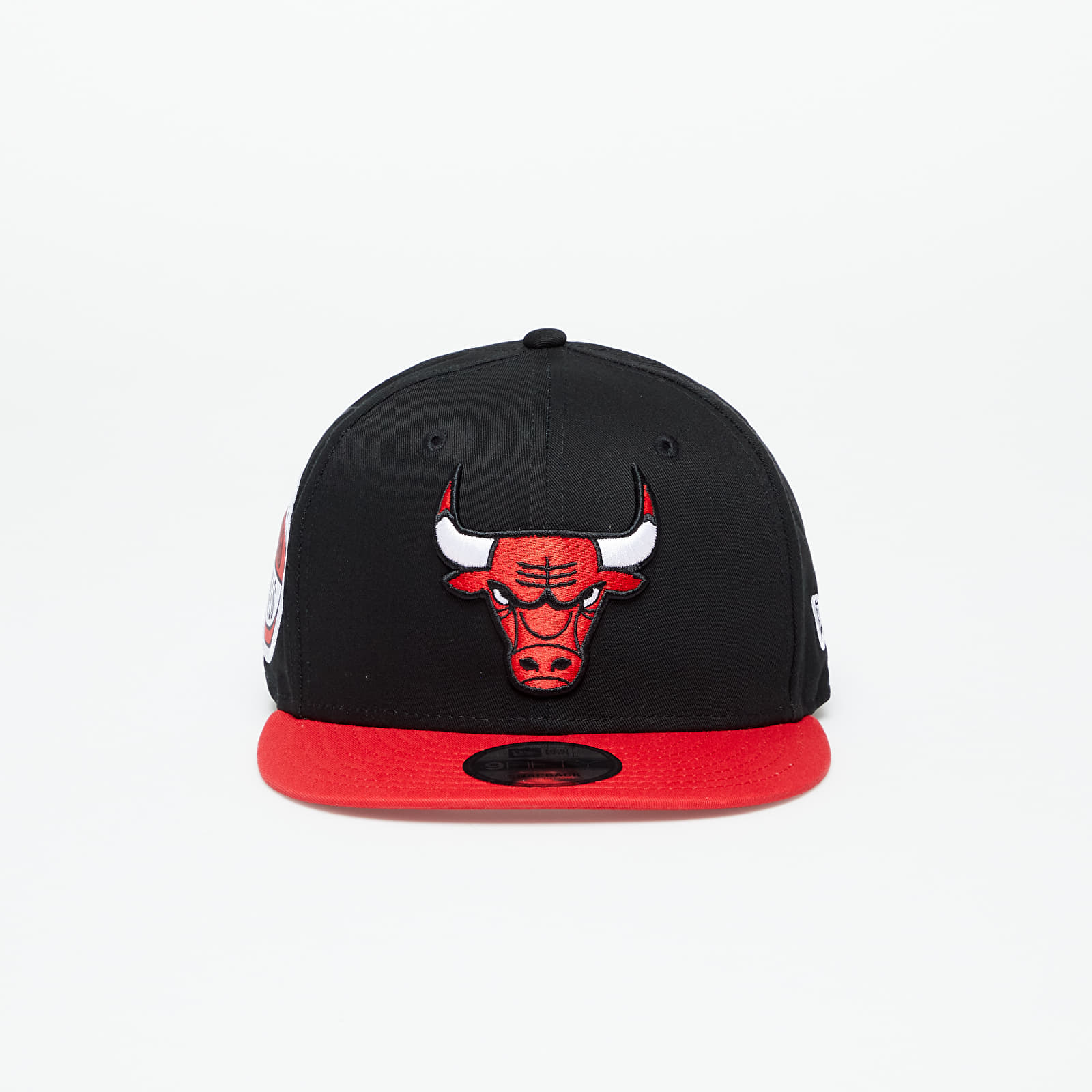 Caps  New Era Chicago Bulls Team Side Patch 9Fifty Snapback Cap Black/ Front Door Red