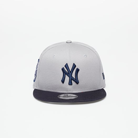 New Era New York Yankees Contrast Side Patch 9Fifty Snapback Cap Gray/ Navy