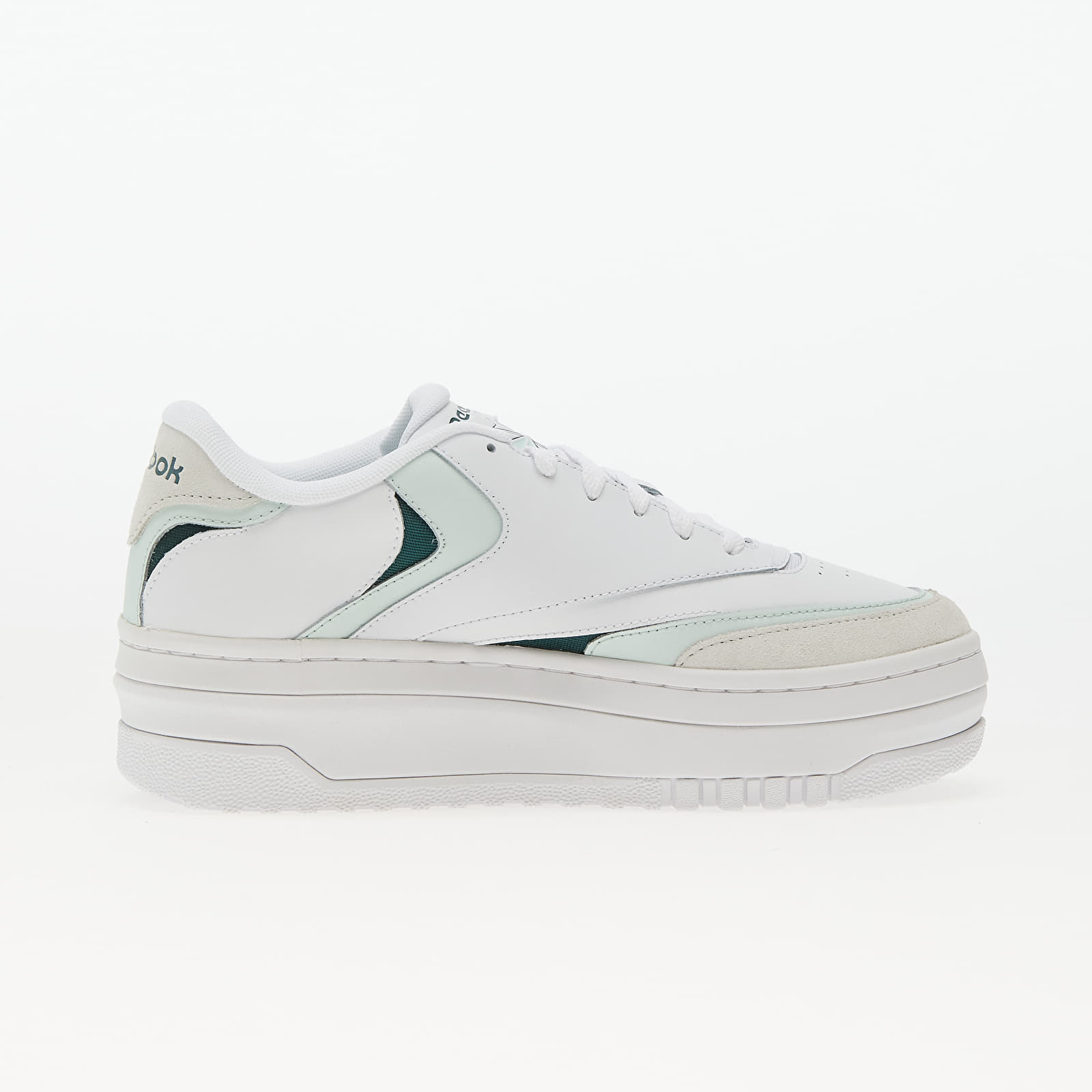 Women's shoes Reebok Club C Extra Ftw White/ Aqudus/ Forest Green