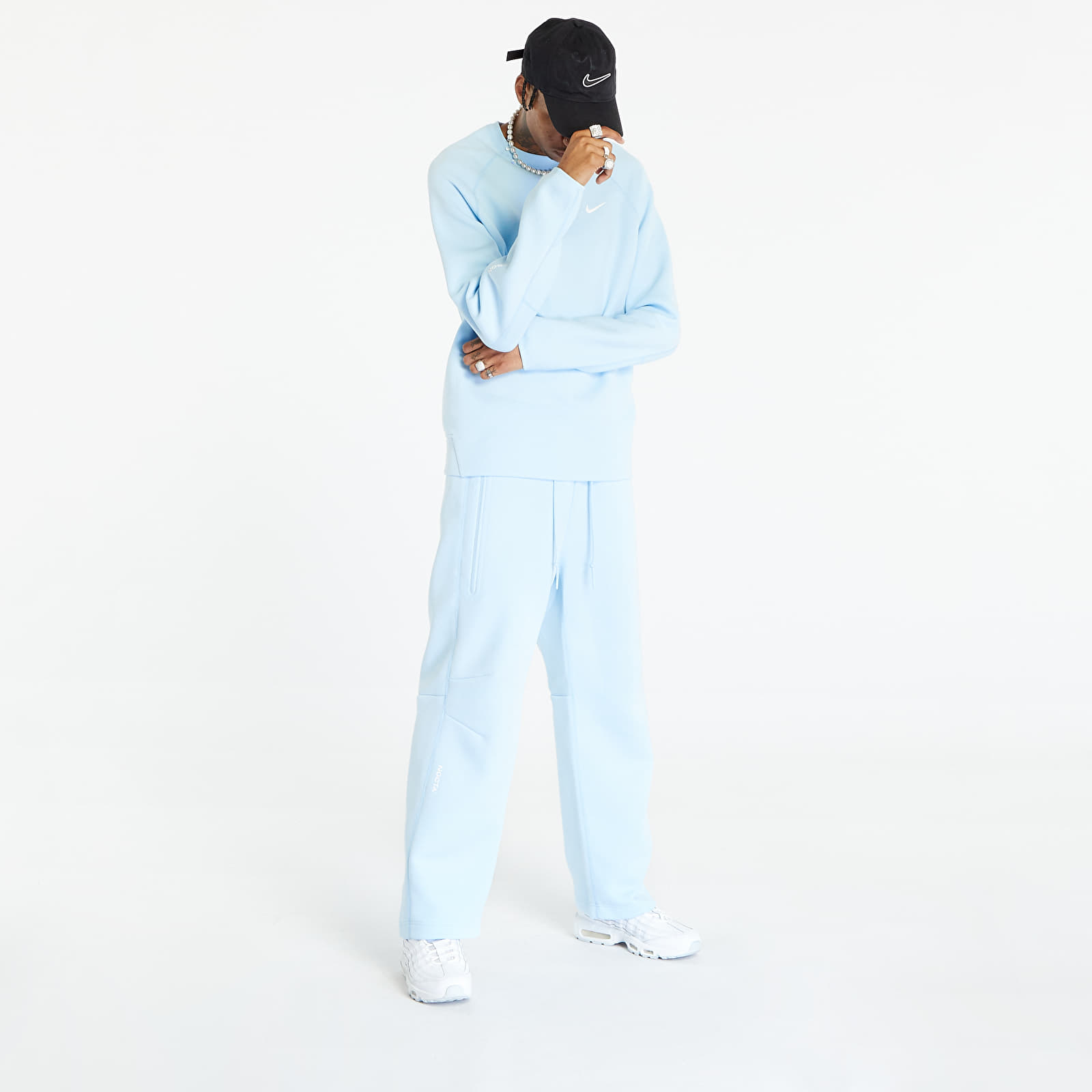 Hettegensere og sweatshirts Nike x NOCTA Tech Fleece Men's Crew Cobalt Tint/ White