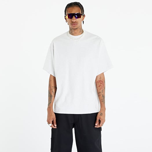 Póló Nike Solo Swoosh Men's Short-Sleeve Heavyweight Top Birch Heather/ White