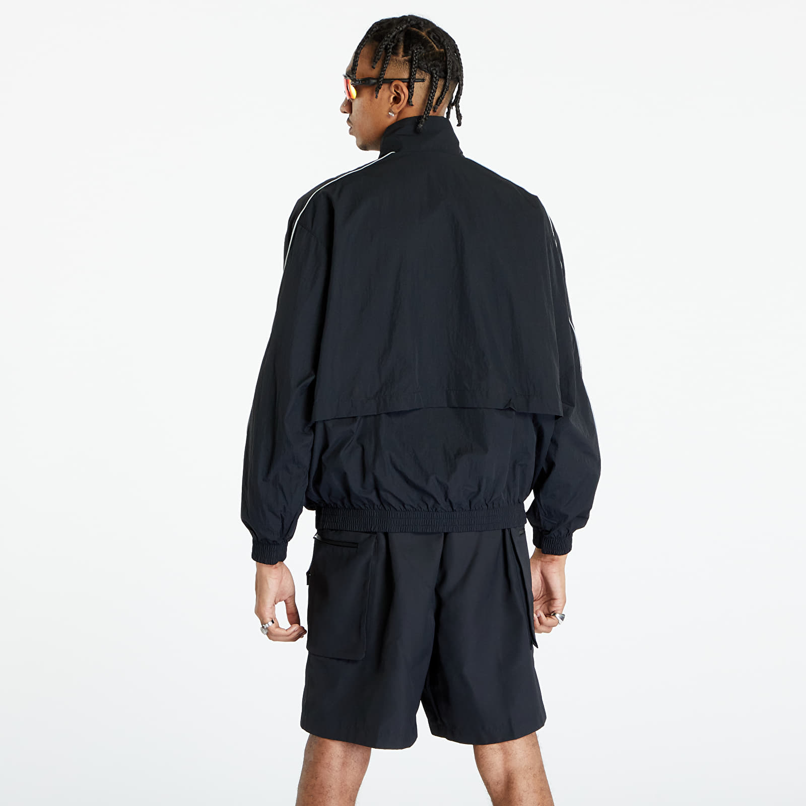 Kurtki Nike Solo Swoosh Woven Tracksuit Jacket Black/ White
