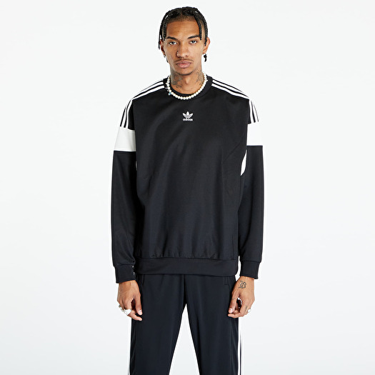 adidas | Black Adicolor Classics Line Sweatshirt Cut Footshop Hoodies sweatshirts and