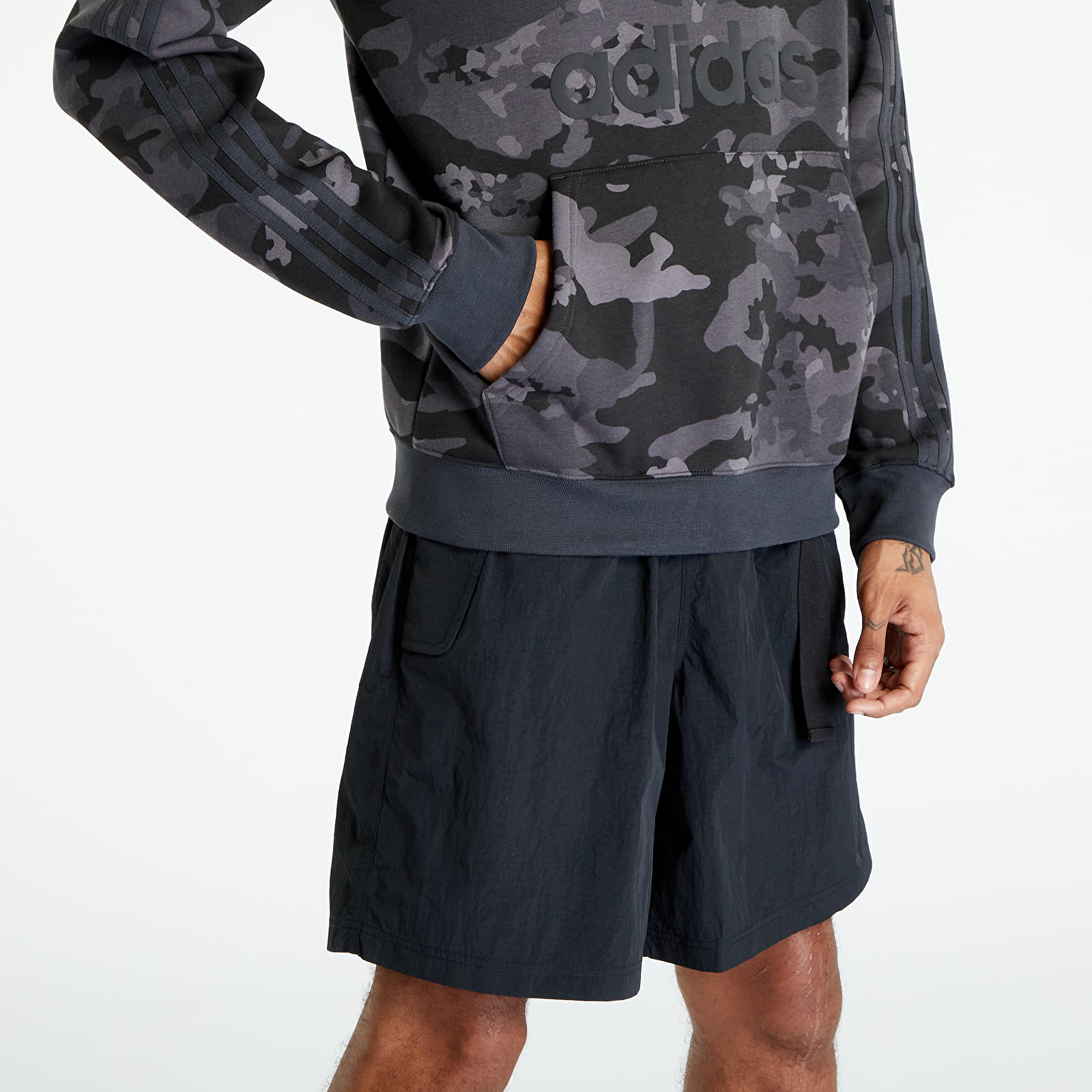 Puloverji adidas Camo Aop Hoodie Carbon